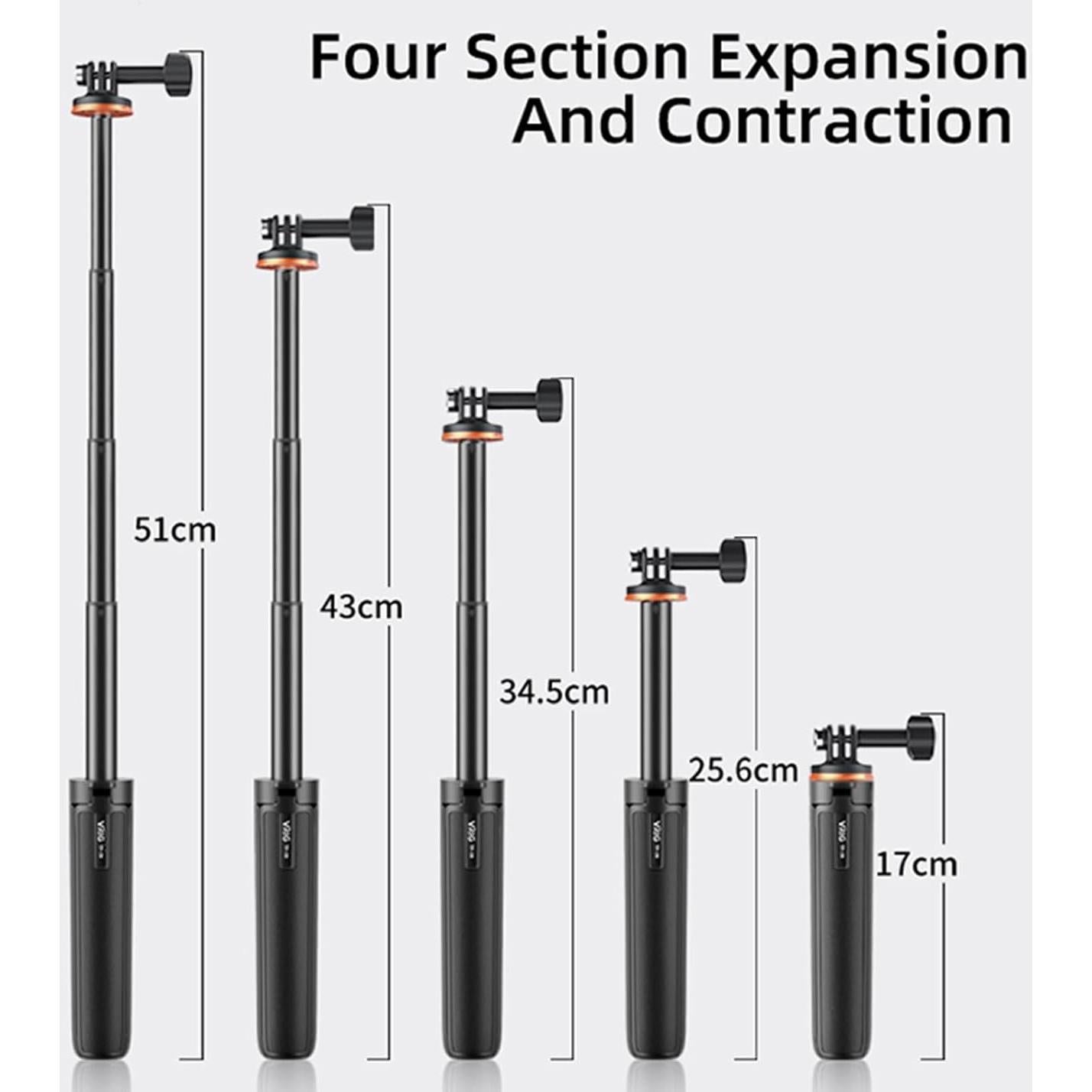 Trípode Extensible LICHIFIT para DJI OSMO Pocket 3 y Action 4