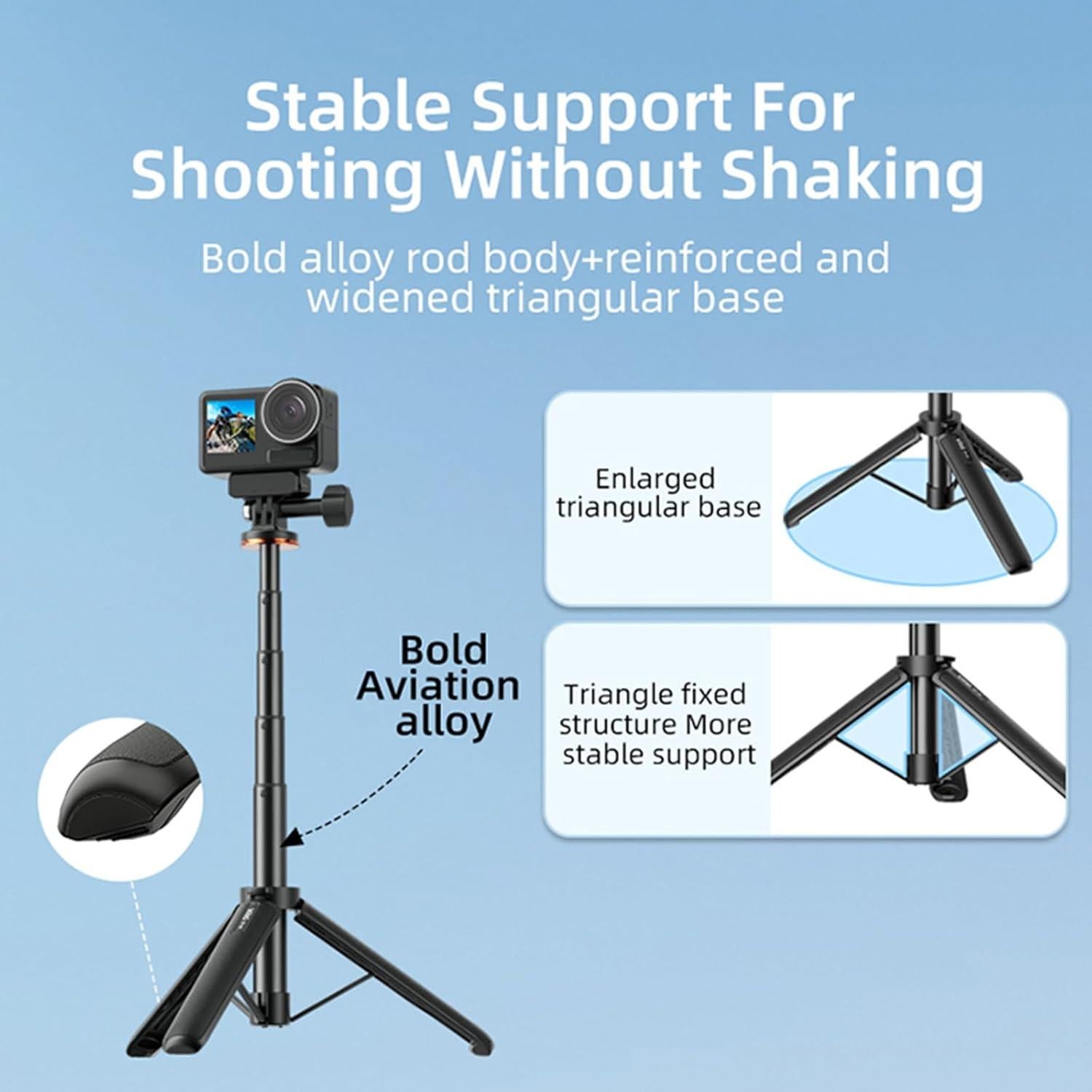 Trípode Extensible LICHIFIT para DJI OSMO Pocket 3 y Action 4