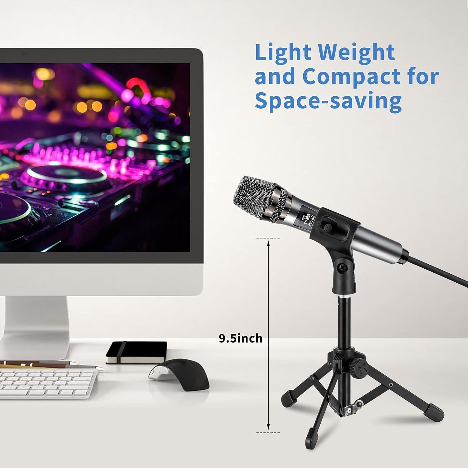 Soporte de Micrófono de Escritorio BILIONE Plegable Ajustable