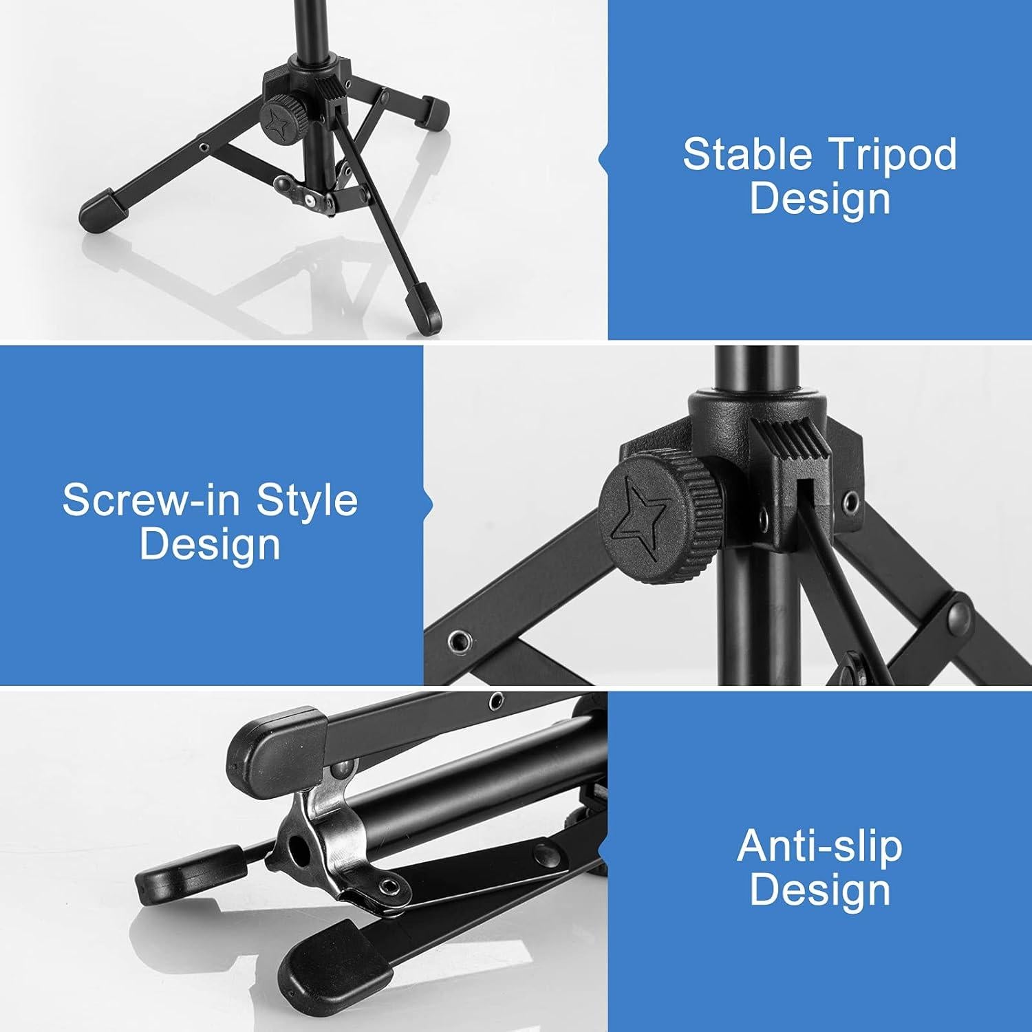 Soporte de Micrófono de Escritorio BILIONE Plegable Ajustable