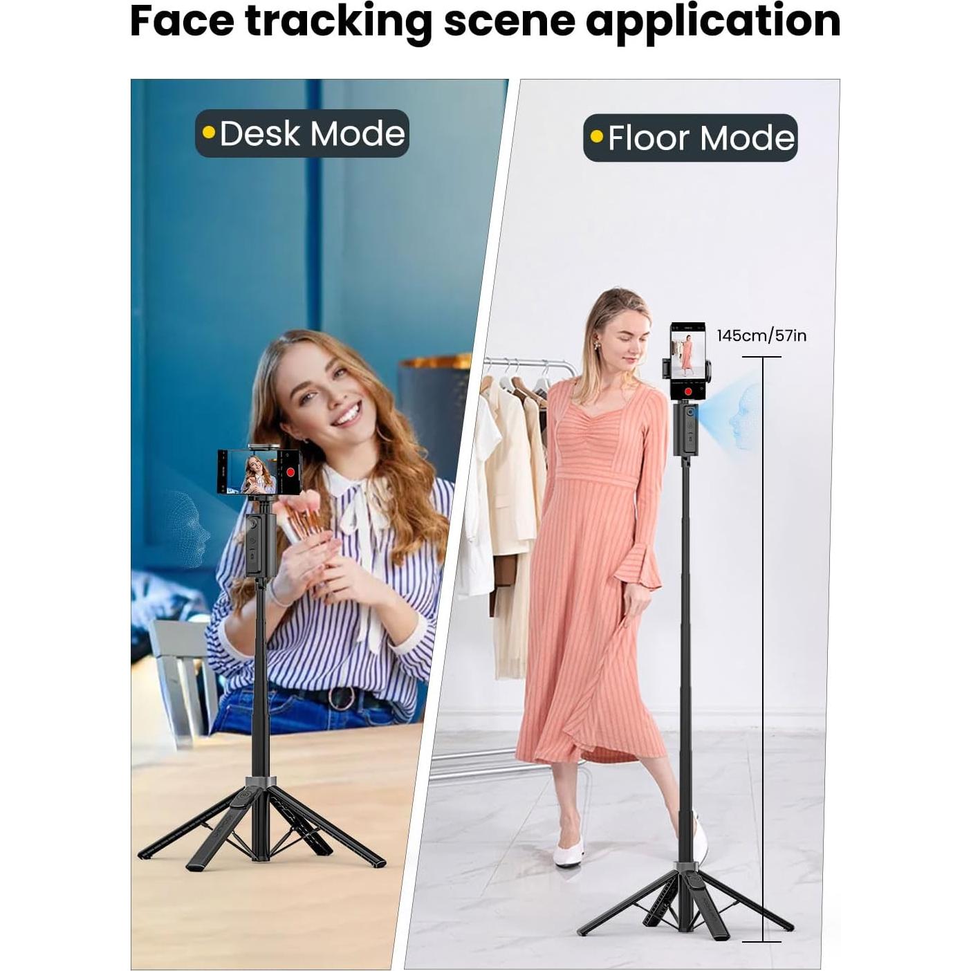 Trípode Automático AOCHUAN con Seguimiento Facial y Control Remoto