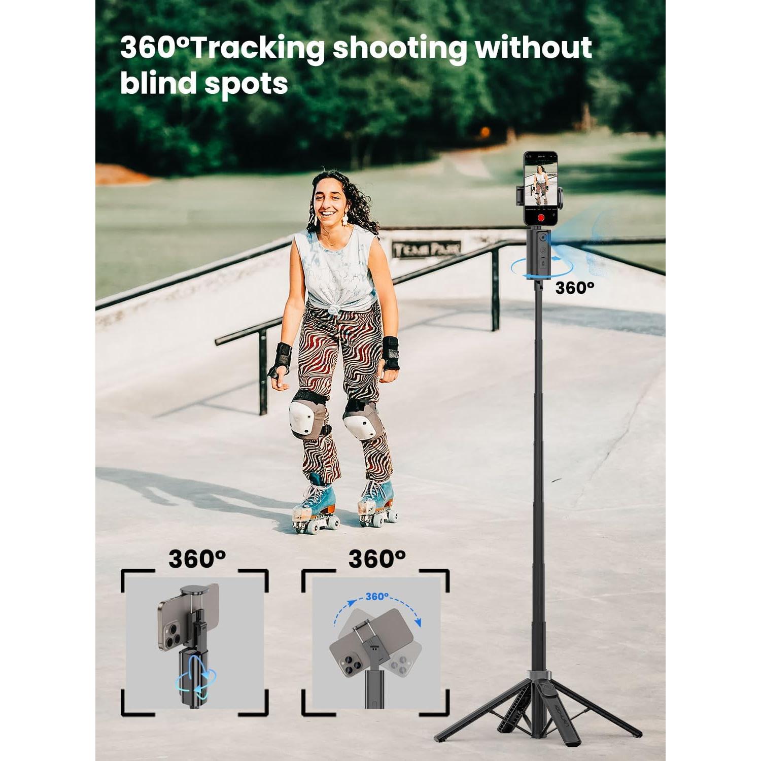 Trípode Automático AOCHUAN con Seguimiento Facial y Control Remoto