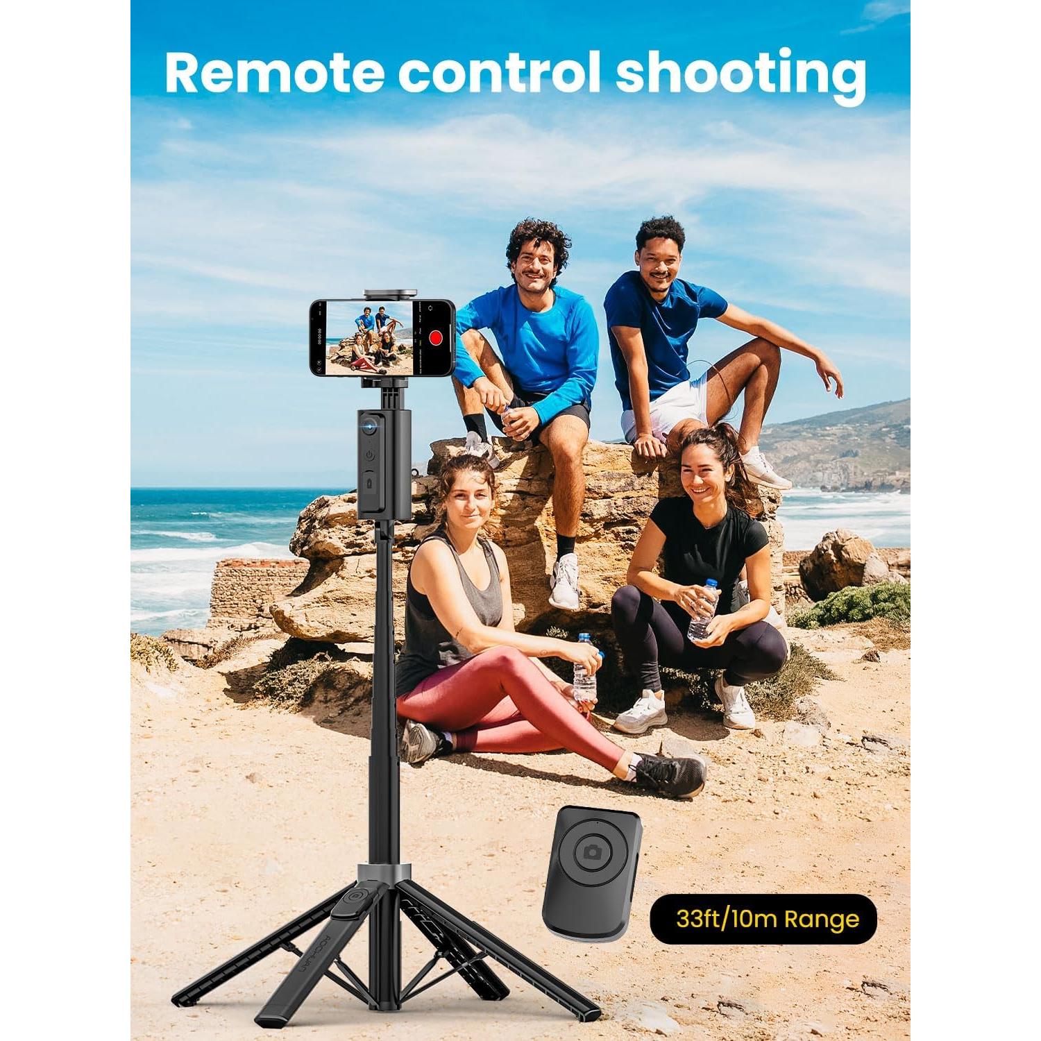 Trípode Automático AOCHUAN con Seguimiento Facial y Control Remoto