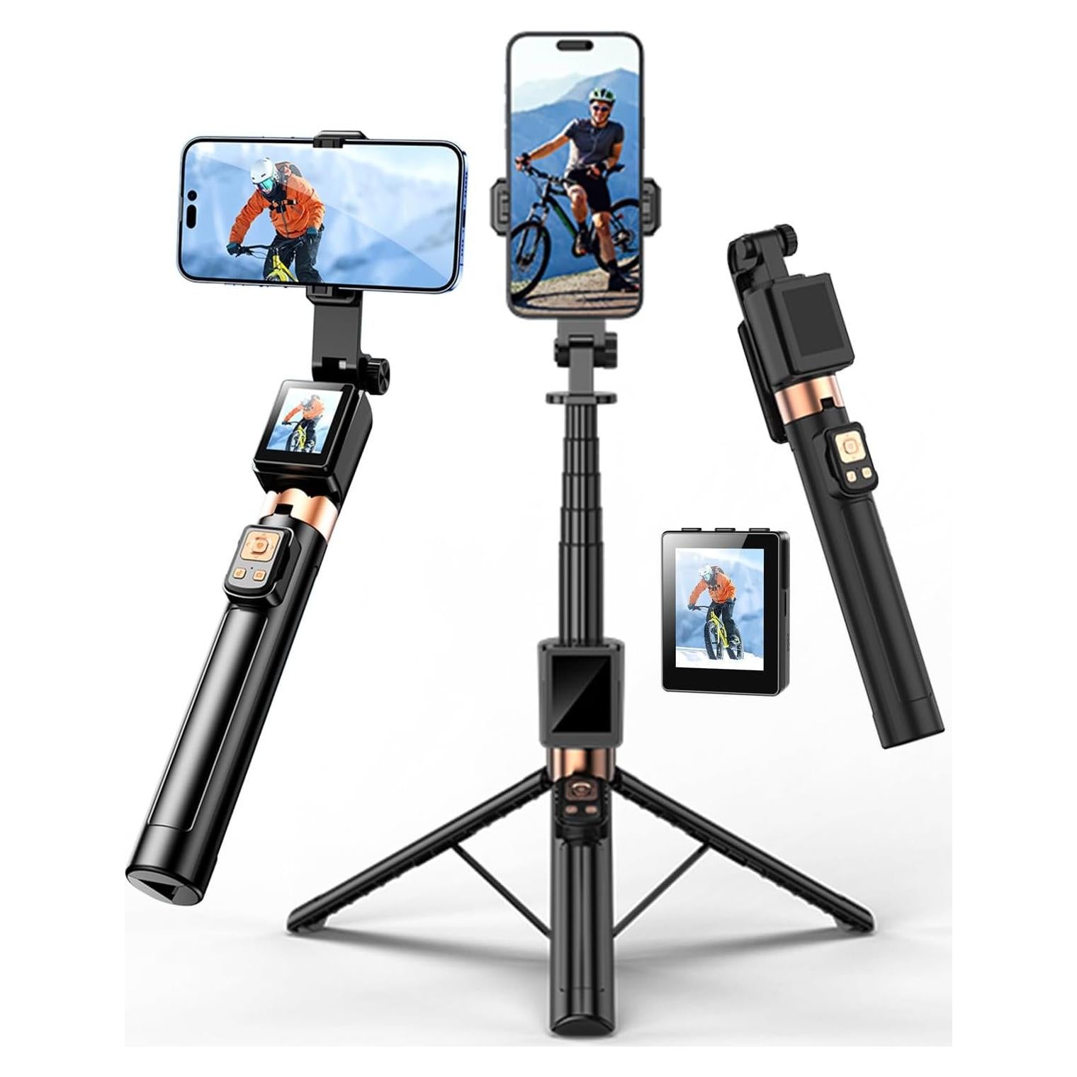 Palo Selfie Flymoon con Control Remoto y Pantalla Desmontable 173 cm