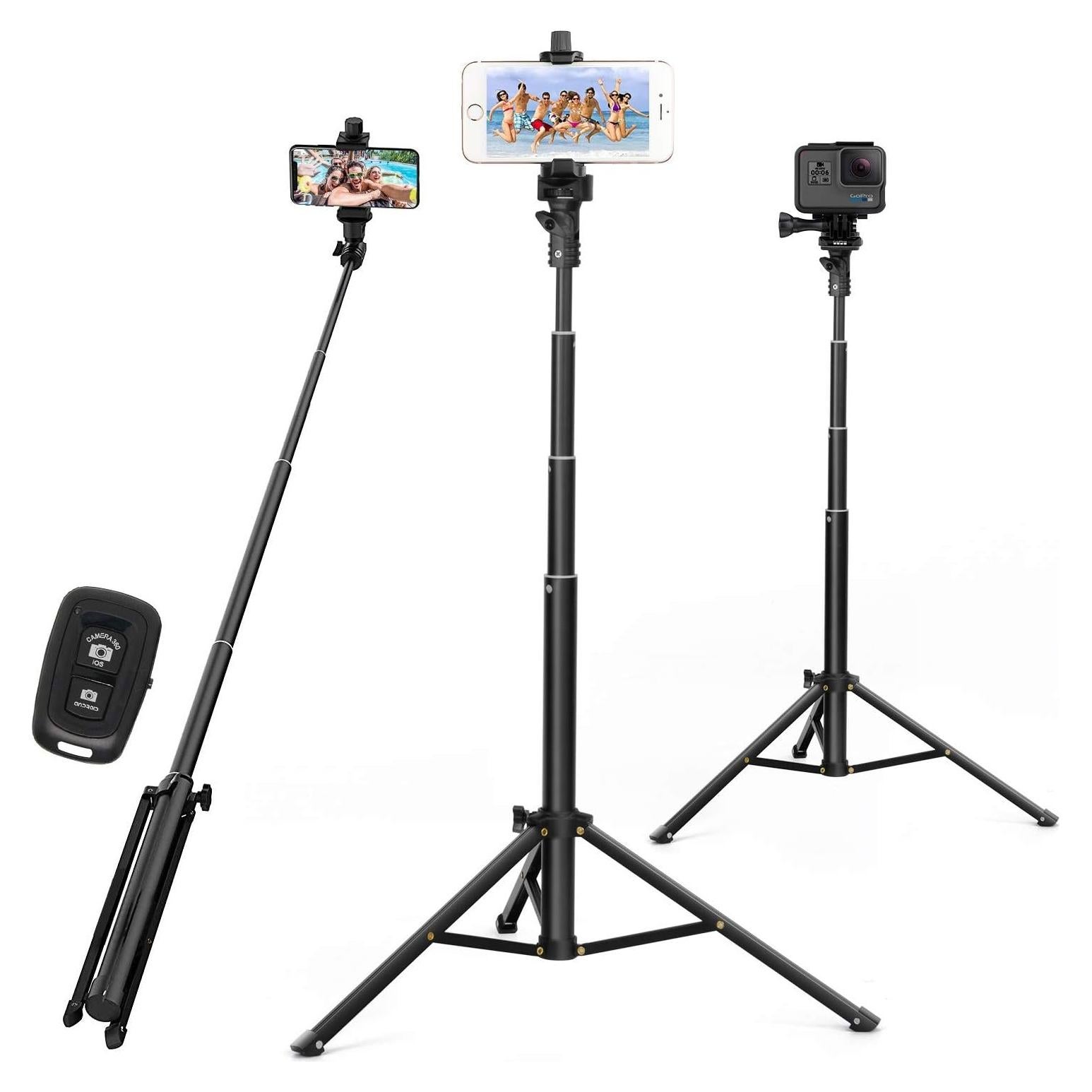 Trípode para Selfie YESKER 52" Ajustable con Control Remoto