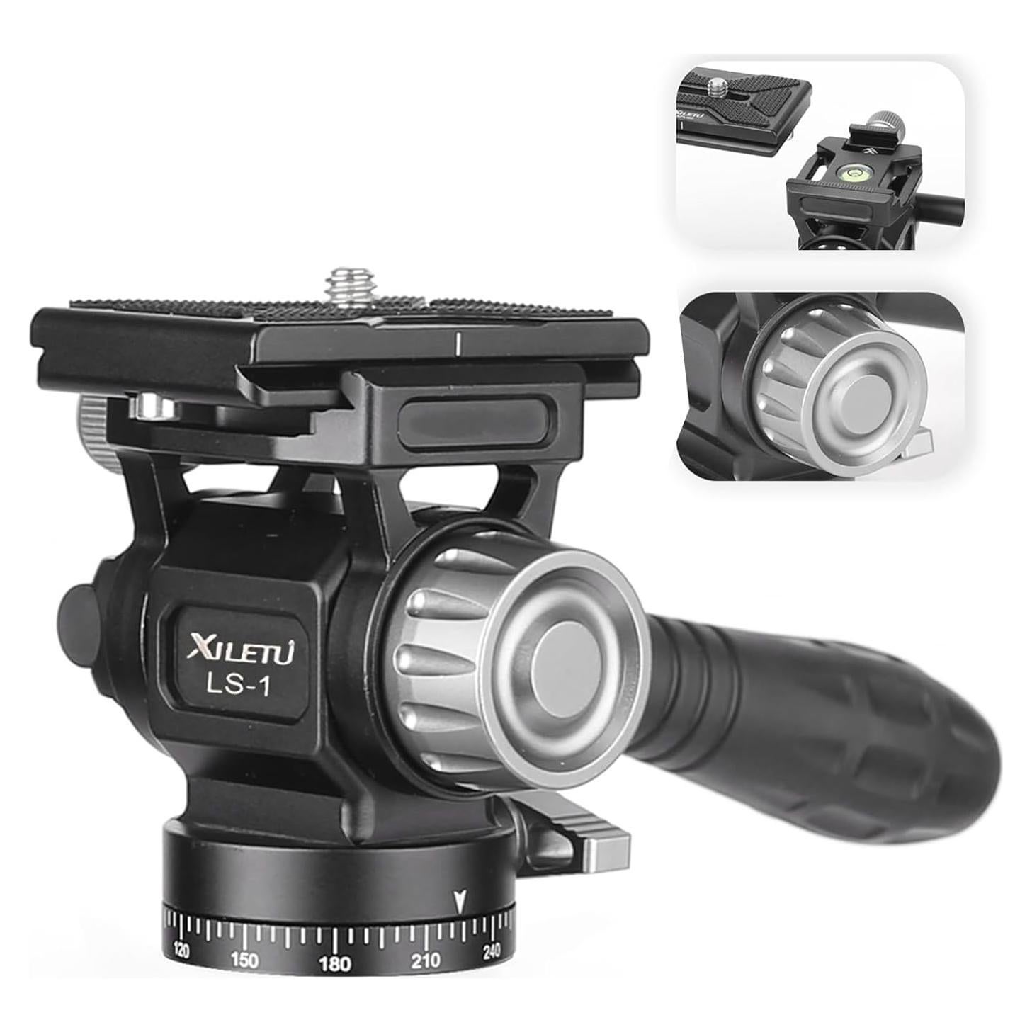 Cabezal de video fluido XILETU LS-1 con placa Arca Swiss 6kg
