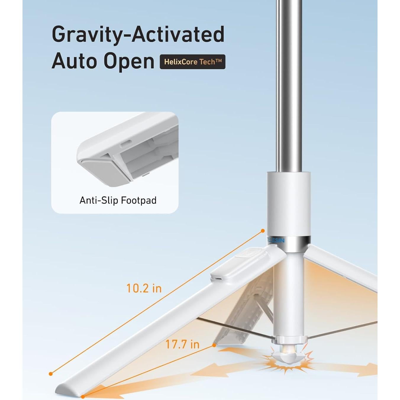 Soporte de Trípode para Teléfono Telesin 70" Ajustable 180cm
