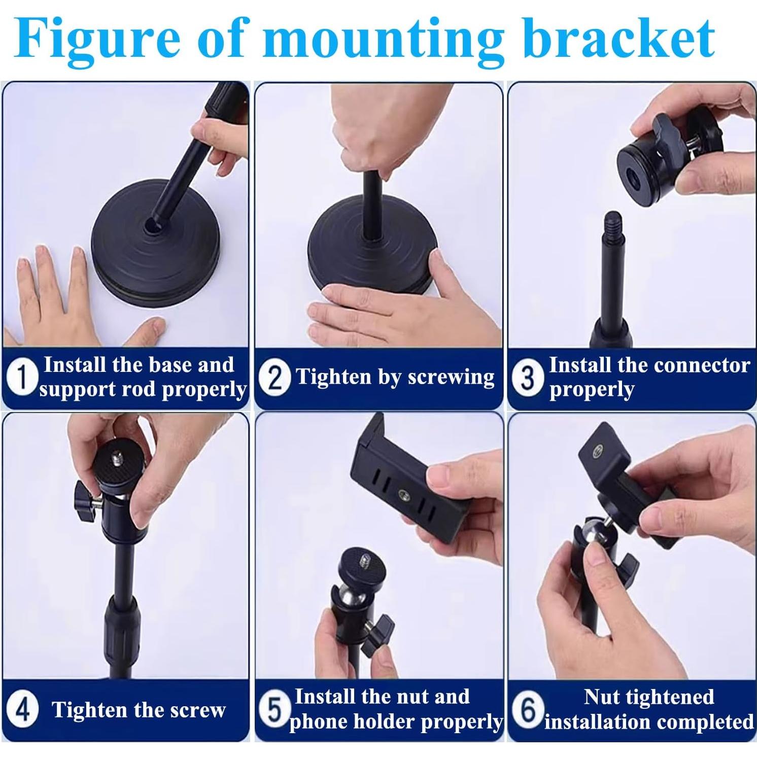 Soporte de trípode para webcam Knatpuff ajustable 27-46 cm