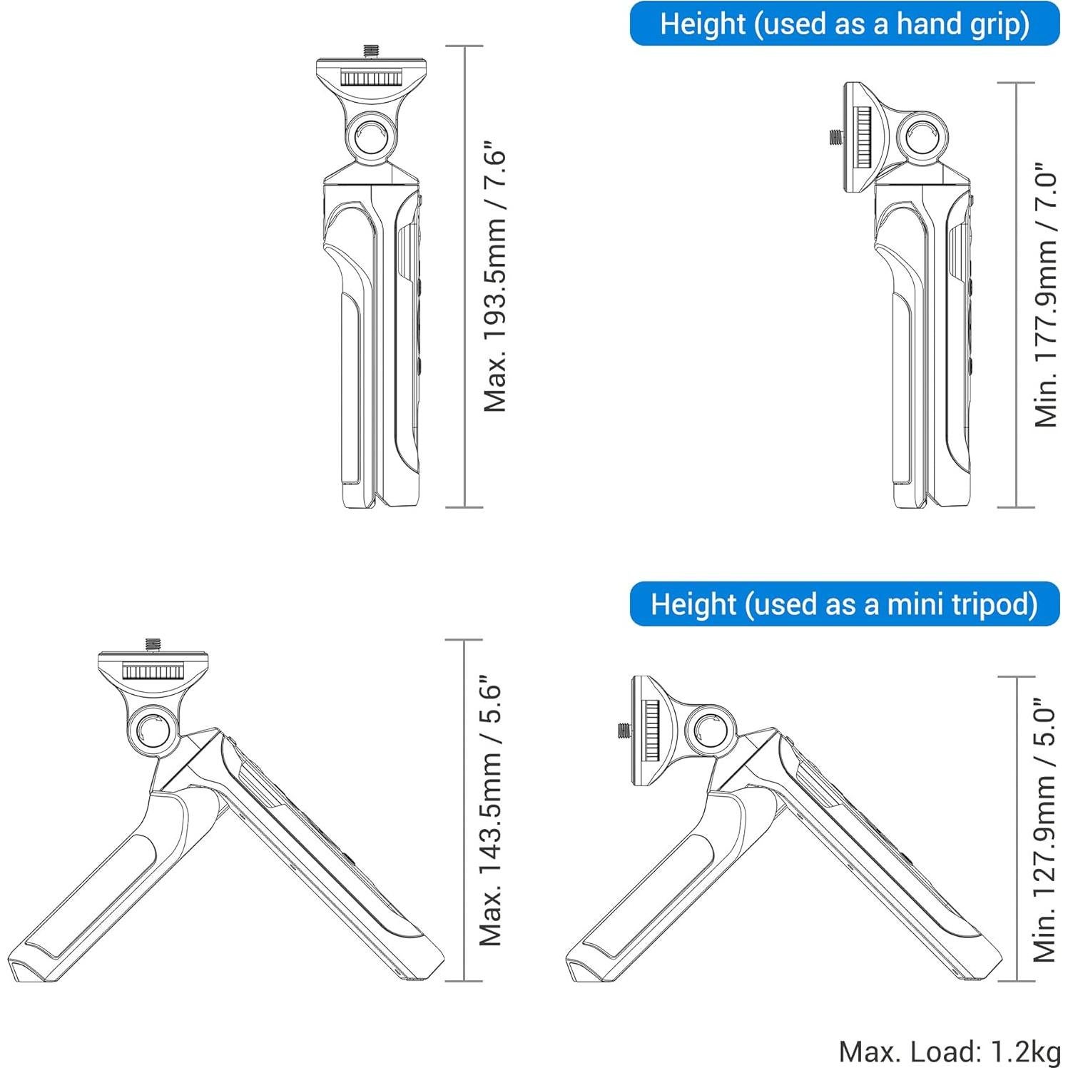 Empuñadura de Disparo JJC TP-N1 con Trípode para Nikon
