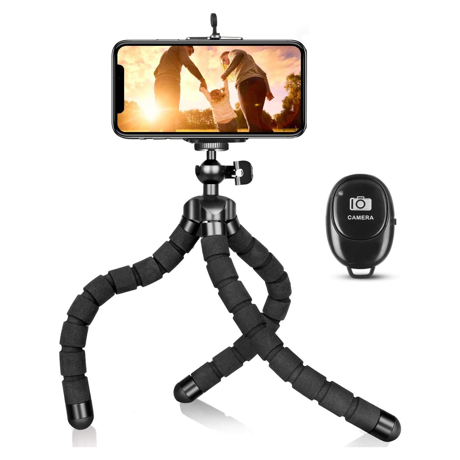 Soporte de trípode mini flexible KAMISAFE con control remoto