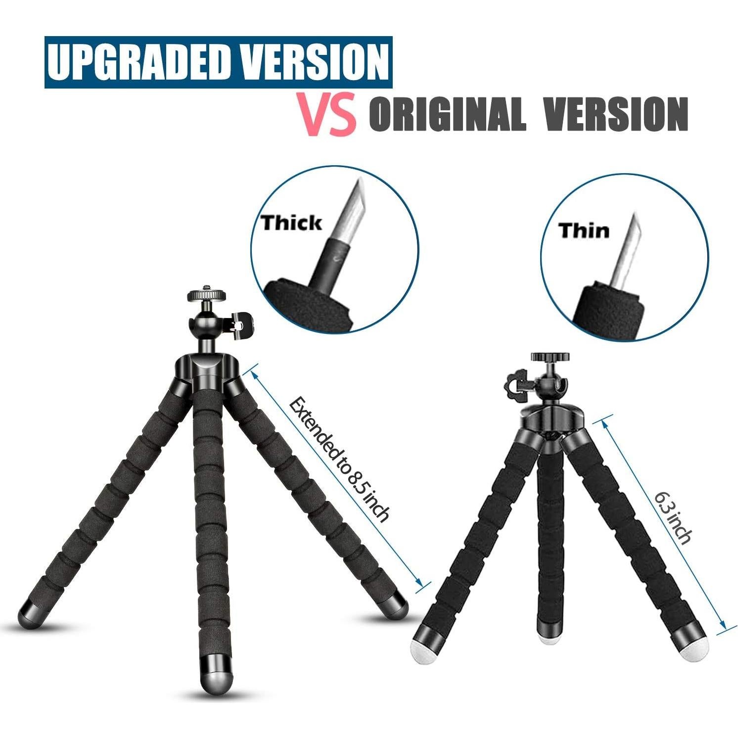 Soporte de trípode mini flexible KAMISAFE con control remoto