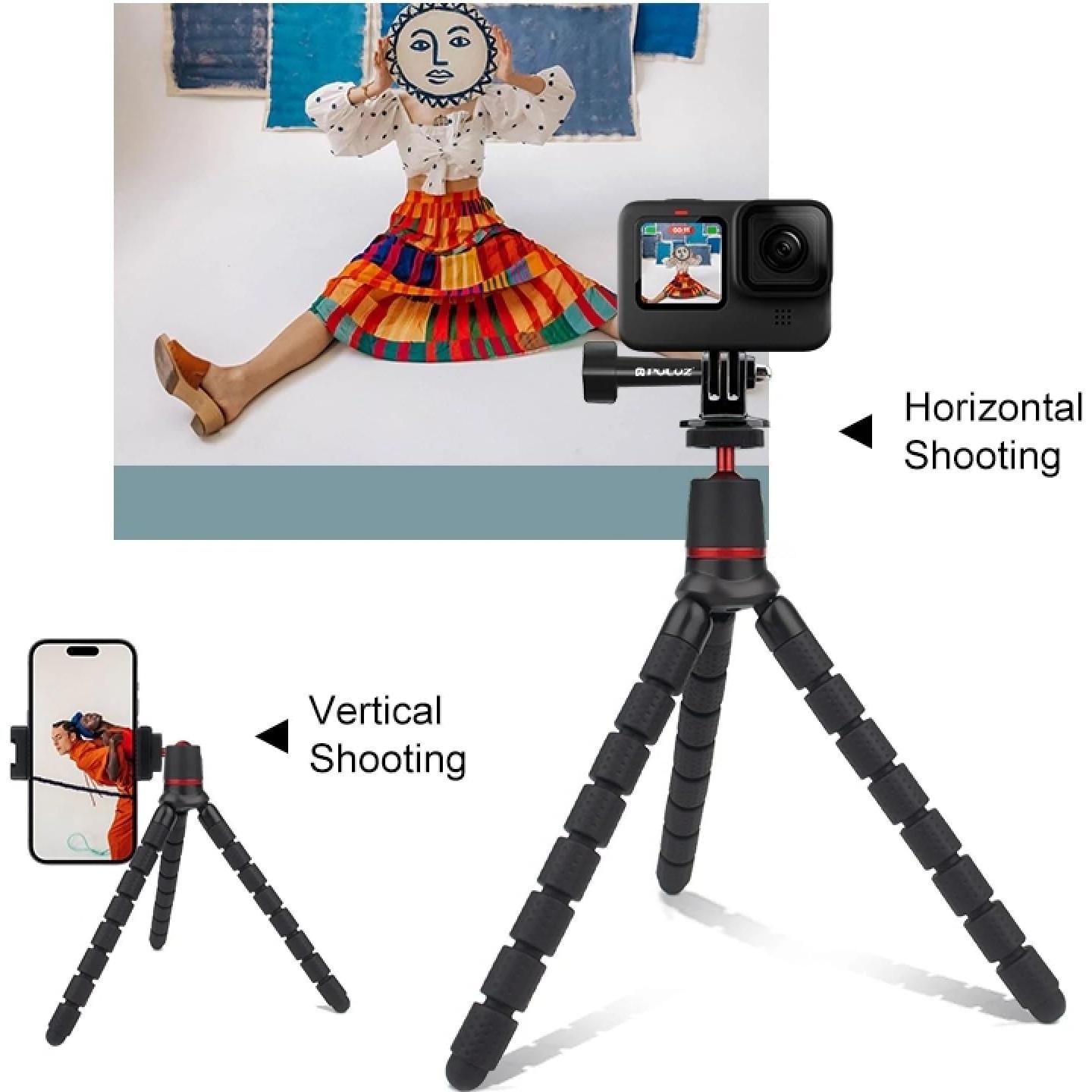 Trípode Octopus Mini Flexible Reflex Camera - 2kg - Negro