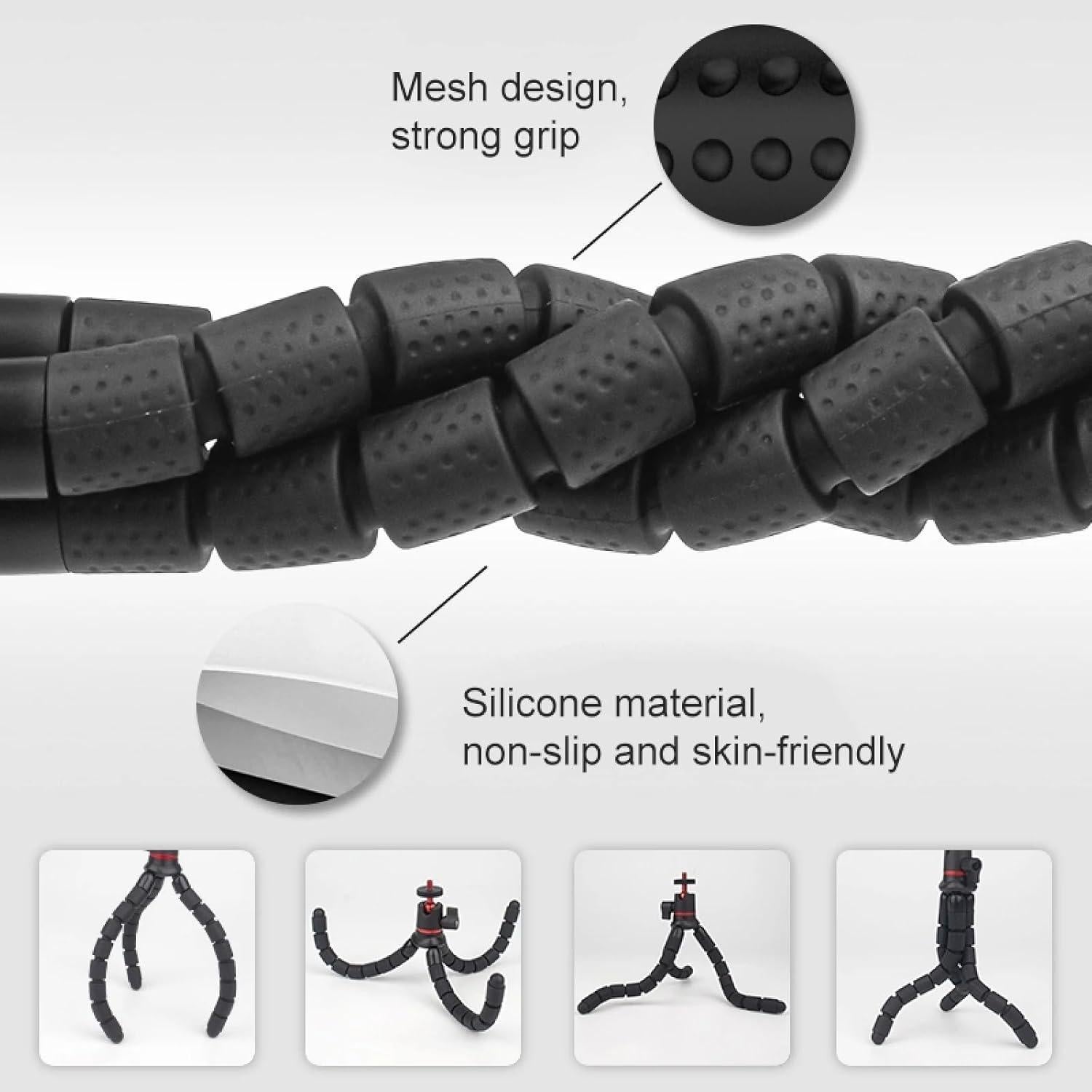 Trípode Octopus Mini Flexible Reflex Camera - 2kg - Negro