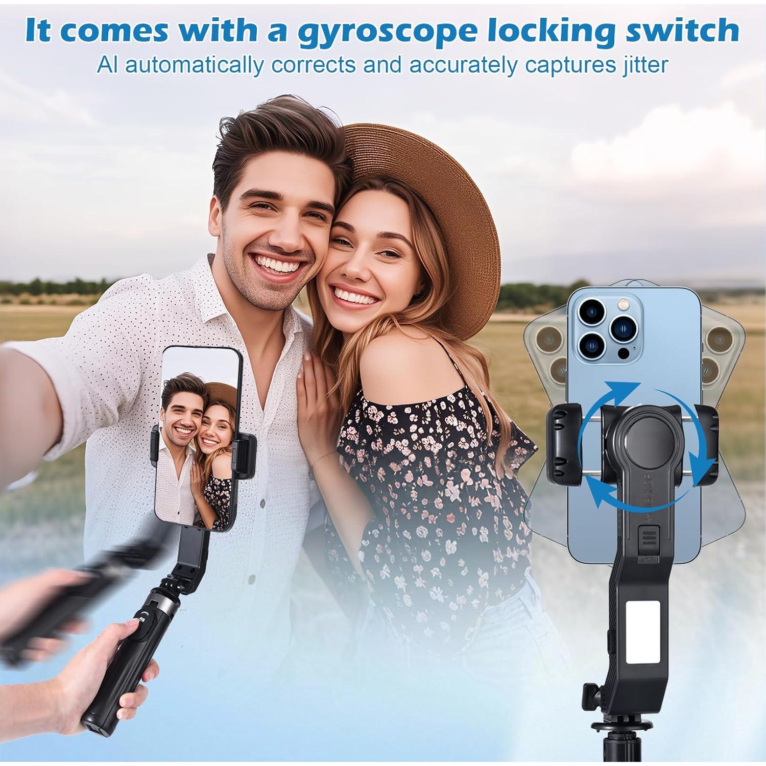 Estabilizador Gimbal 3-en-1 HomeMateVac para Smartphone