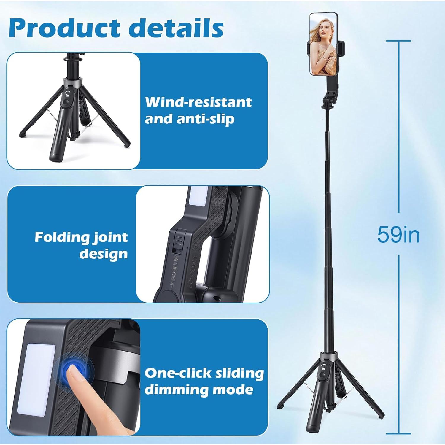 Estabilizador Gimbal 3-en-1 HomeMateVac para Smartphone