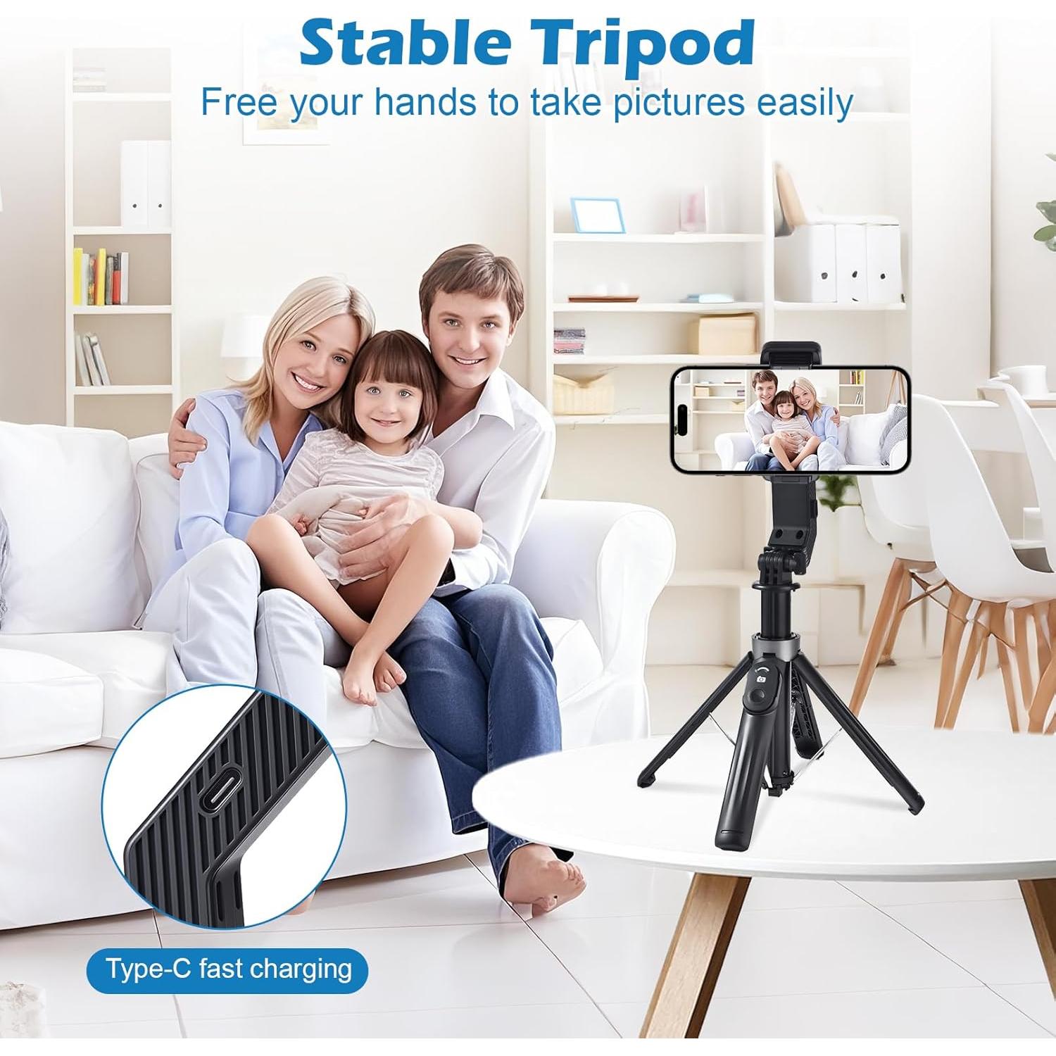 Estabilizador Gimbal 3-en-1 HomeMateVac para Smartphone