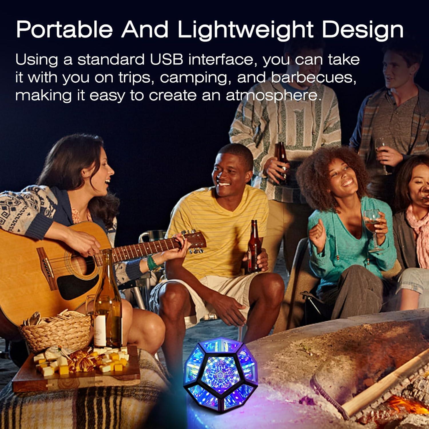 Luz Dodecaédrica Infinita Mito L-1 RGBW 19cm Decorativa