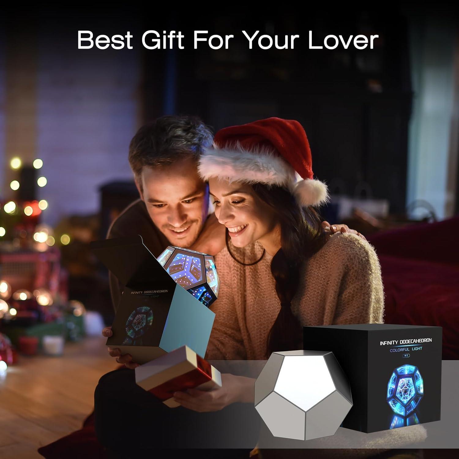 Luz Dodecaédrica Infinita Mito L-1 RGBW 19cm Decorativa