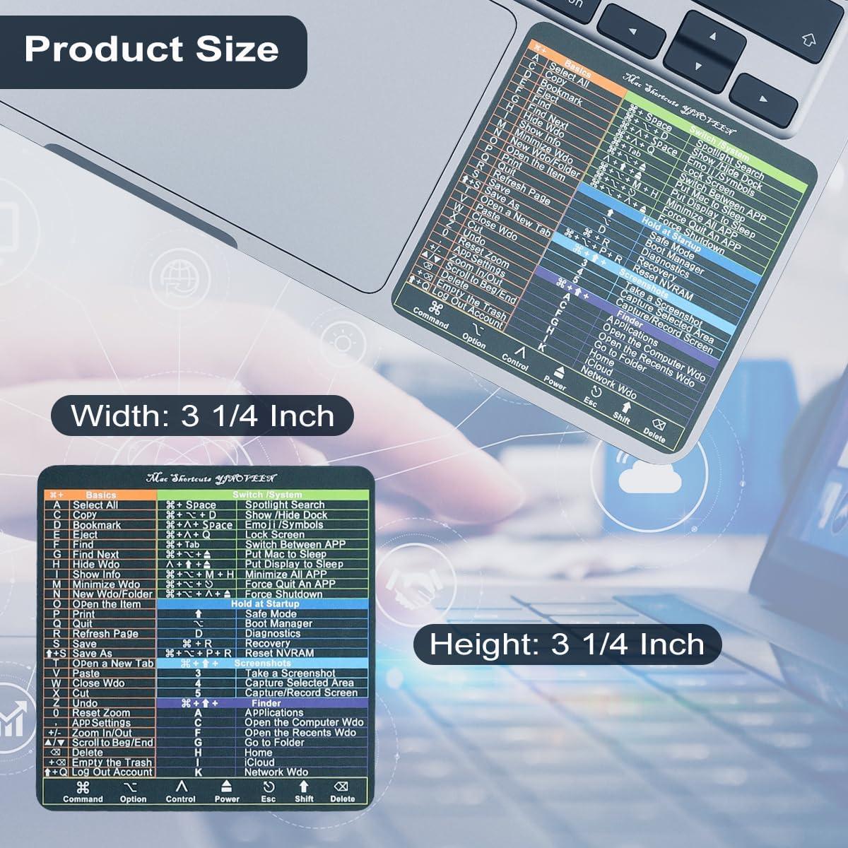 Pegatinas de Atajo YINOVEEN para MacBook y iMac 9.14cm