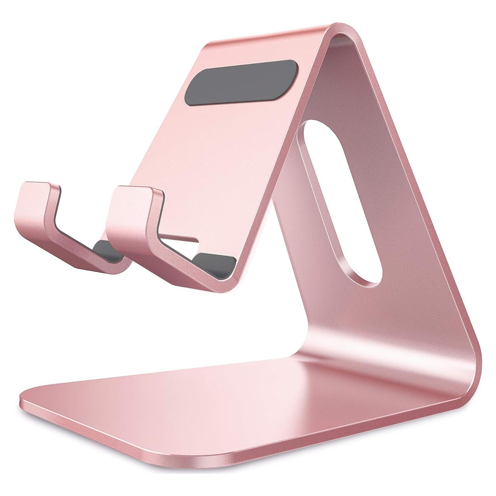 Soporte para Teléfono CreaDream Aluminio Oro Rosa 9x6x8.6cm