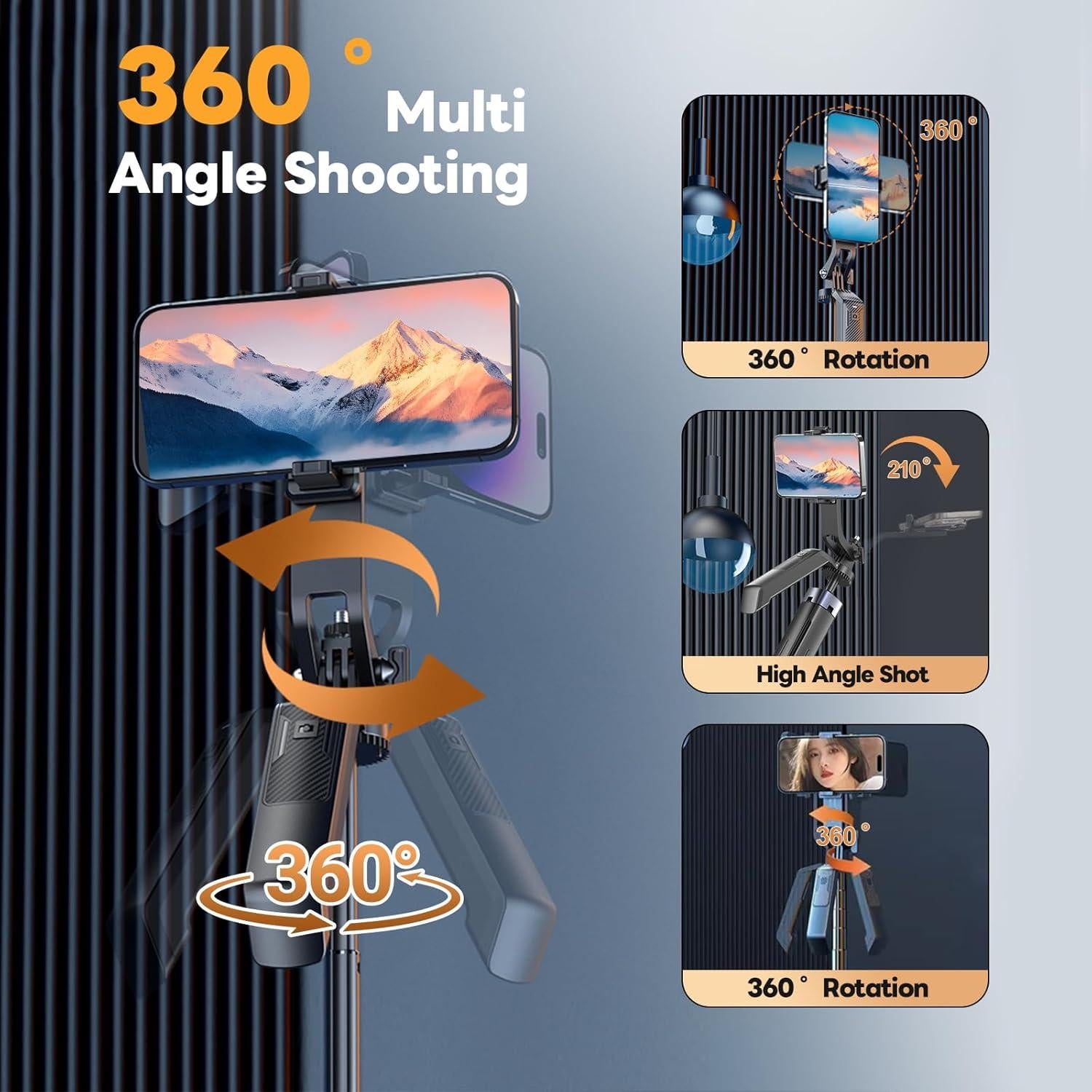 Trípode de Selfie LingoFoto P19 con Control Remoto y Luces LED