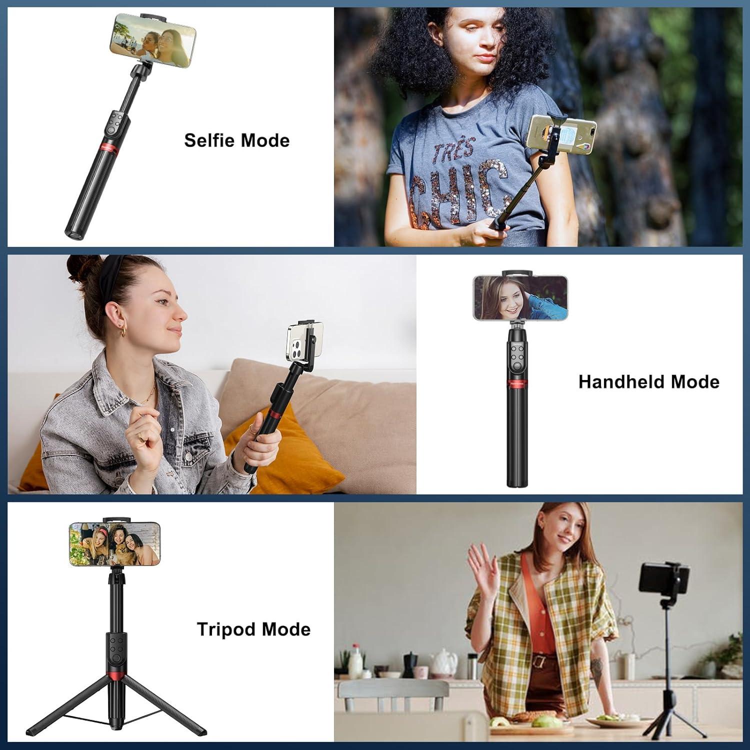 Trípode Selfie Stick Newmowa con Control Remoto para iPhone