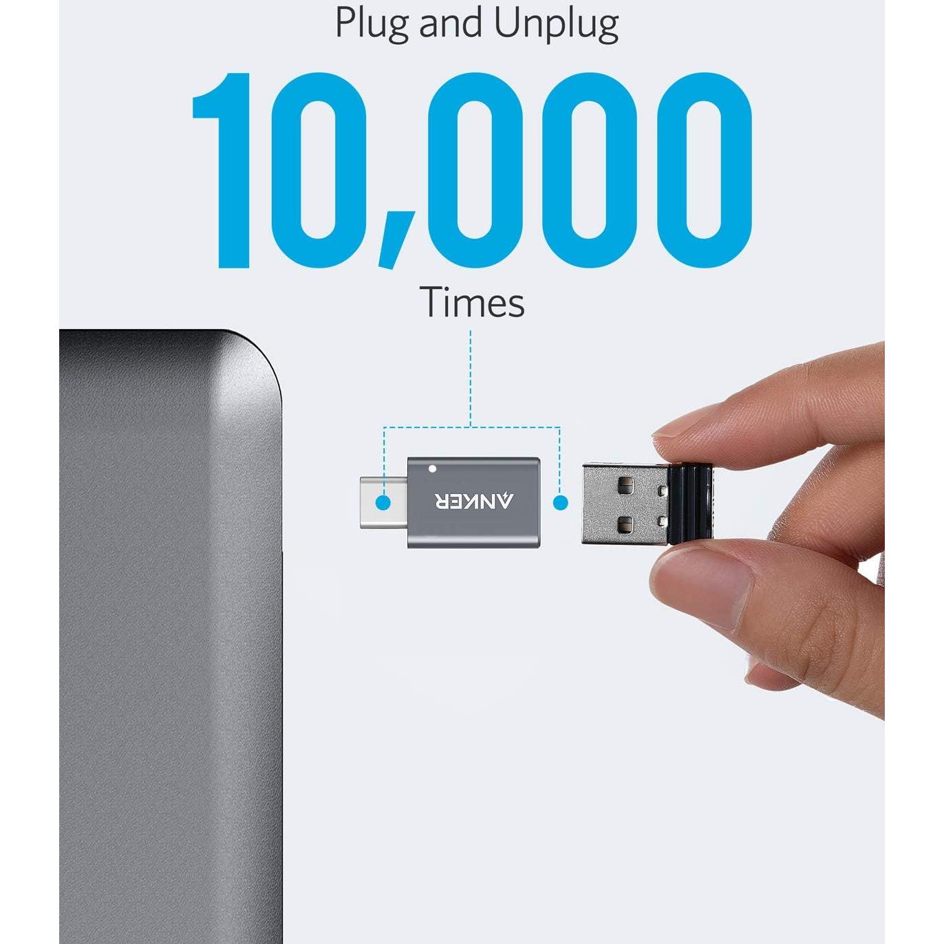 Adaptador USB-C Anker 2 Piezas Alta Velocidad Tipo C a USB 3.0