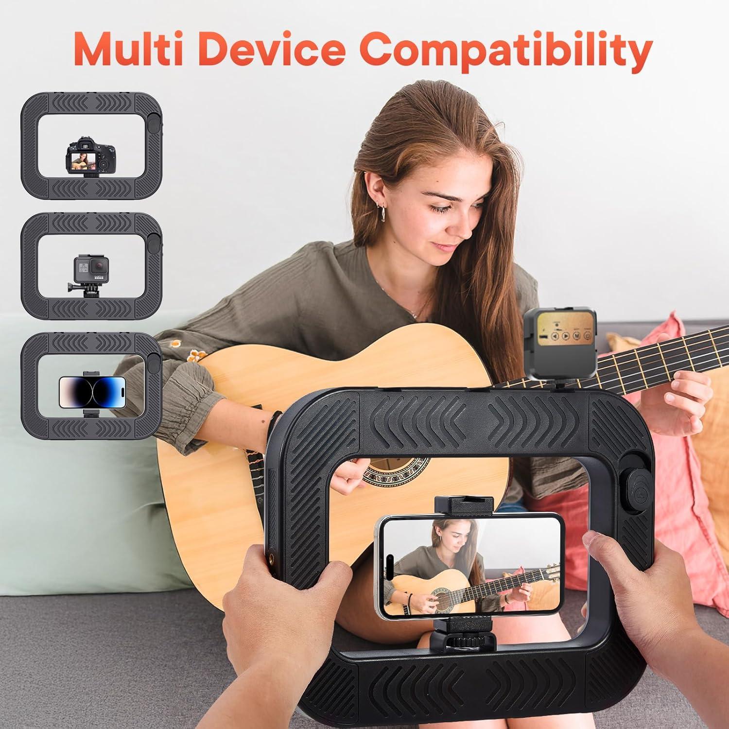 Soporte de Video con Luz LED y Trípode Kalofaye D0041