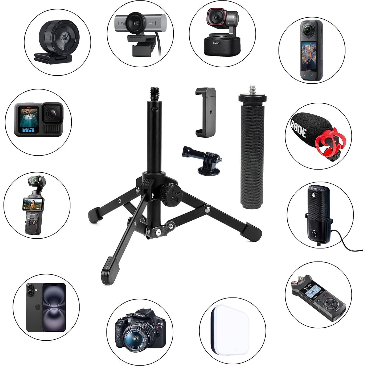 Kit de Soporte de Viaje para Cámara Web Acetaken TKTS-ACT-001