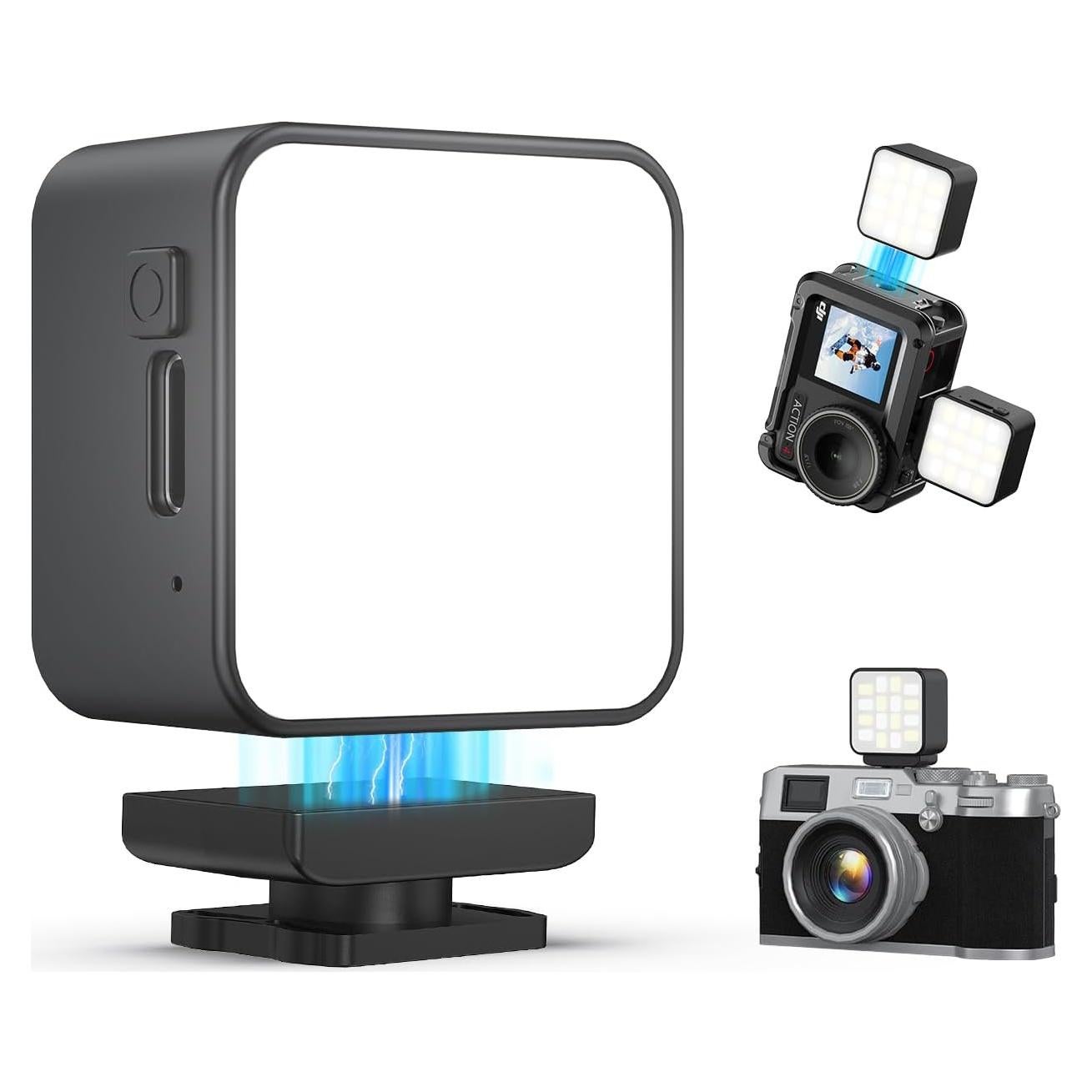 Luz de Relleno Magnética VRIG para DJI Action 3/4/5 - LED Compacta