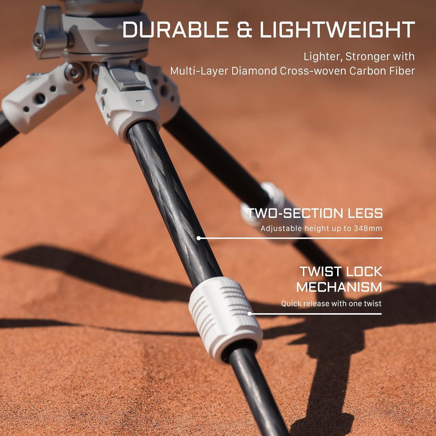 Trípode de Mesa Tilta BT03E Fibra de Carbono 1 Etapa 3kg