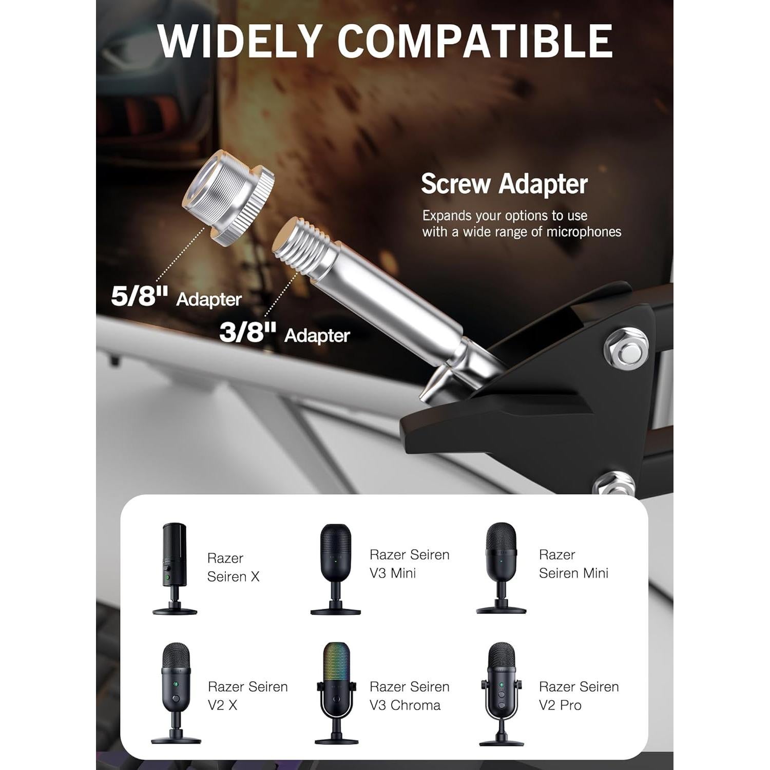 Soporte de Micrófono SUNMON Seiren V3 Mini Ajustable 1.4 KG