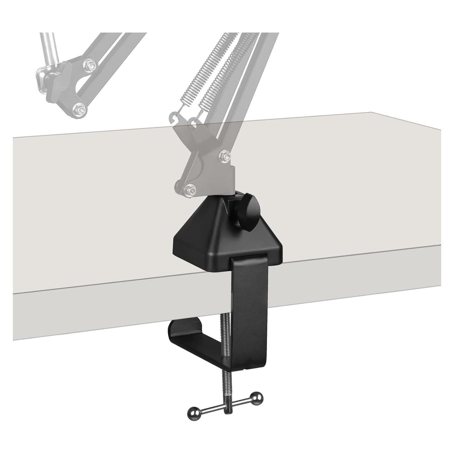 Soporte de Micrófono Geekria con Abrazadera de Escritorio Ajustable