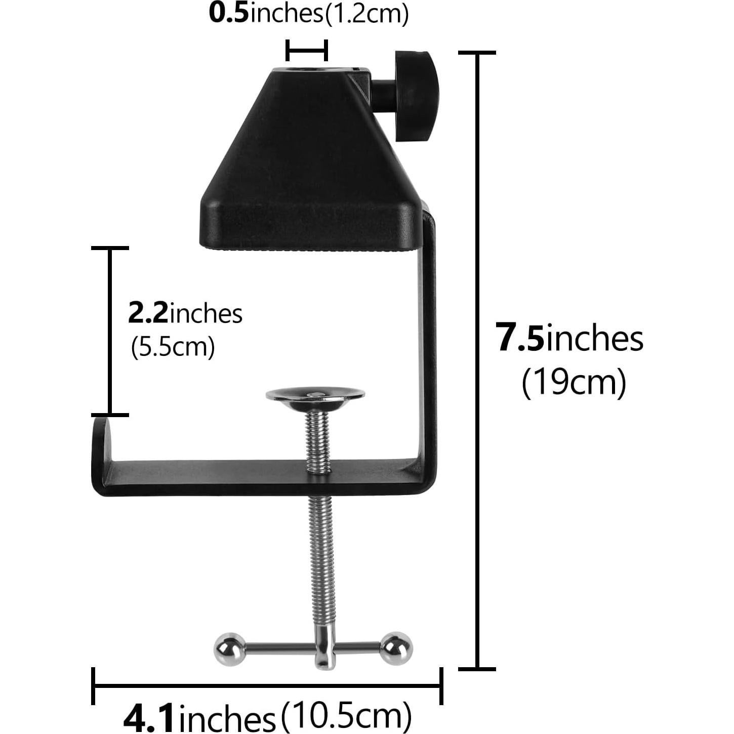Soporte de Micrófono Geekria con Abrazadera de Escritorio Ajustable
