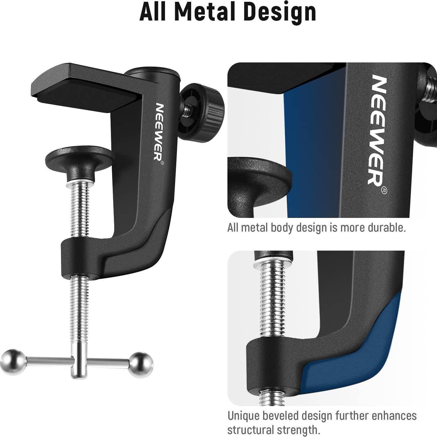 Abrazadera de Montaje en Mesa NEEWER para Soporte de Micrófono