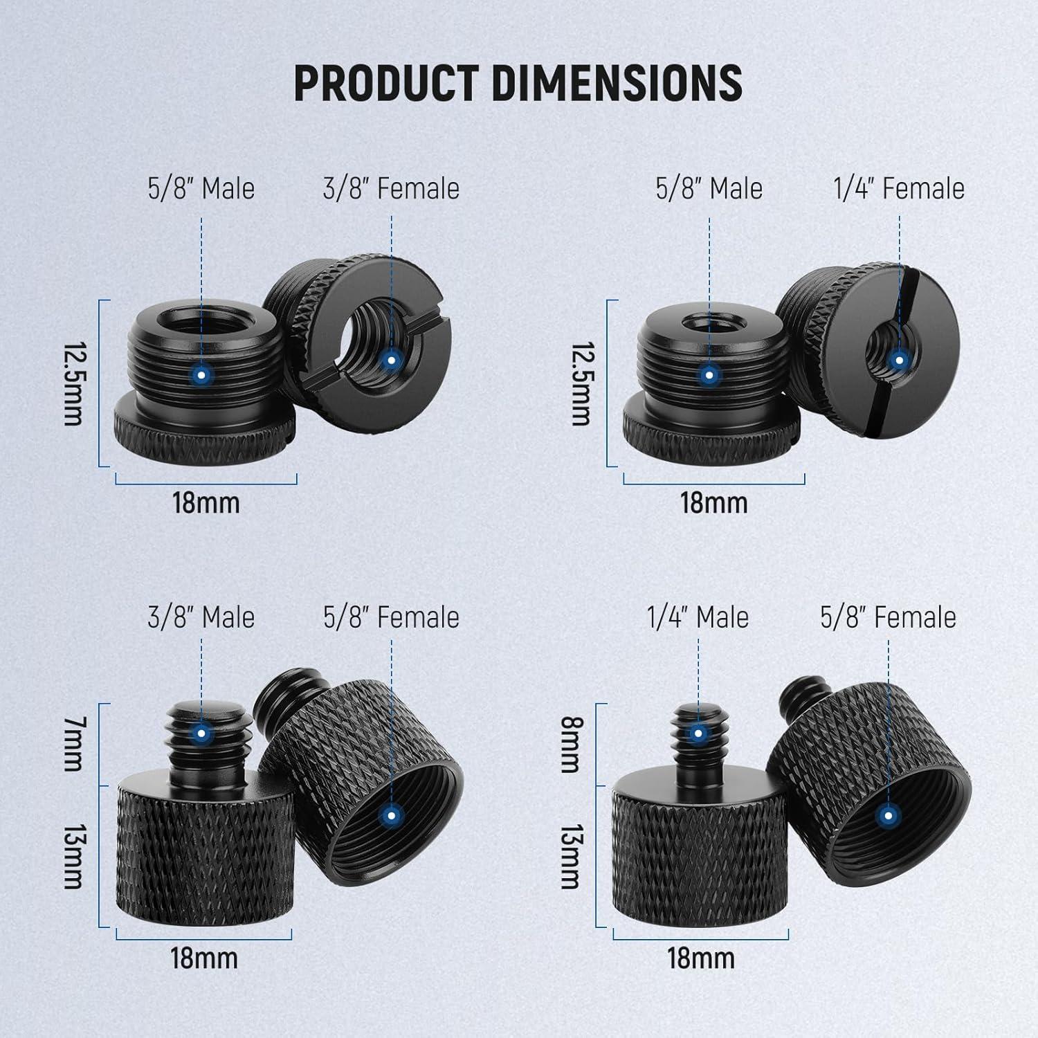 Kit de Adaptadores de Soporte de Micrófono NEEWER HW-43