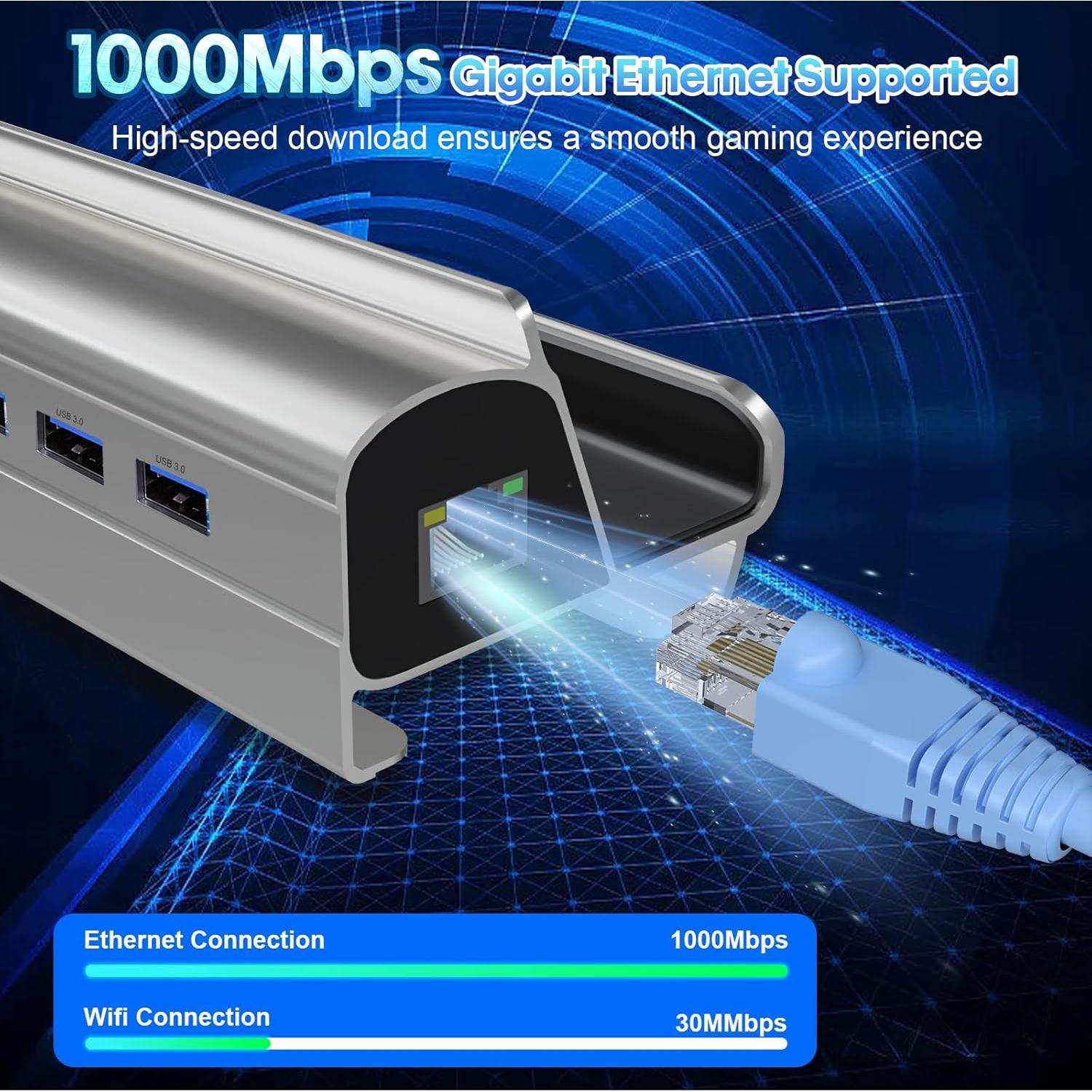 Dock de Acoplamiento B3 para Steam Deck y ROG Ally 6 en 1 HDMI 4K