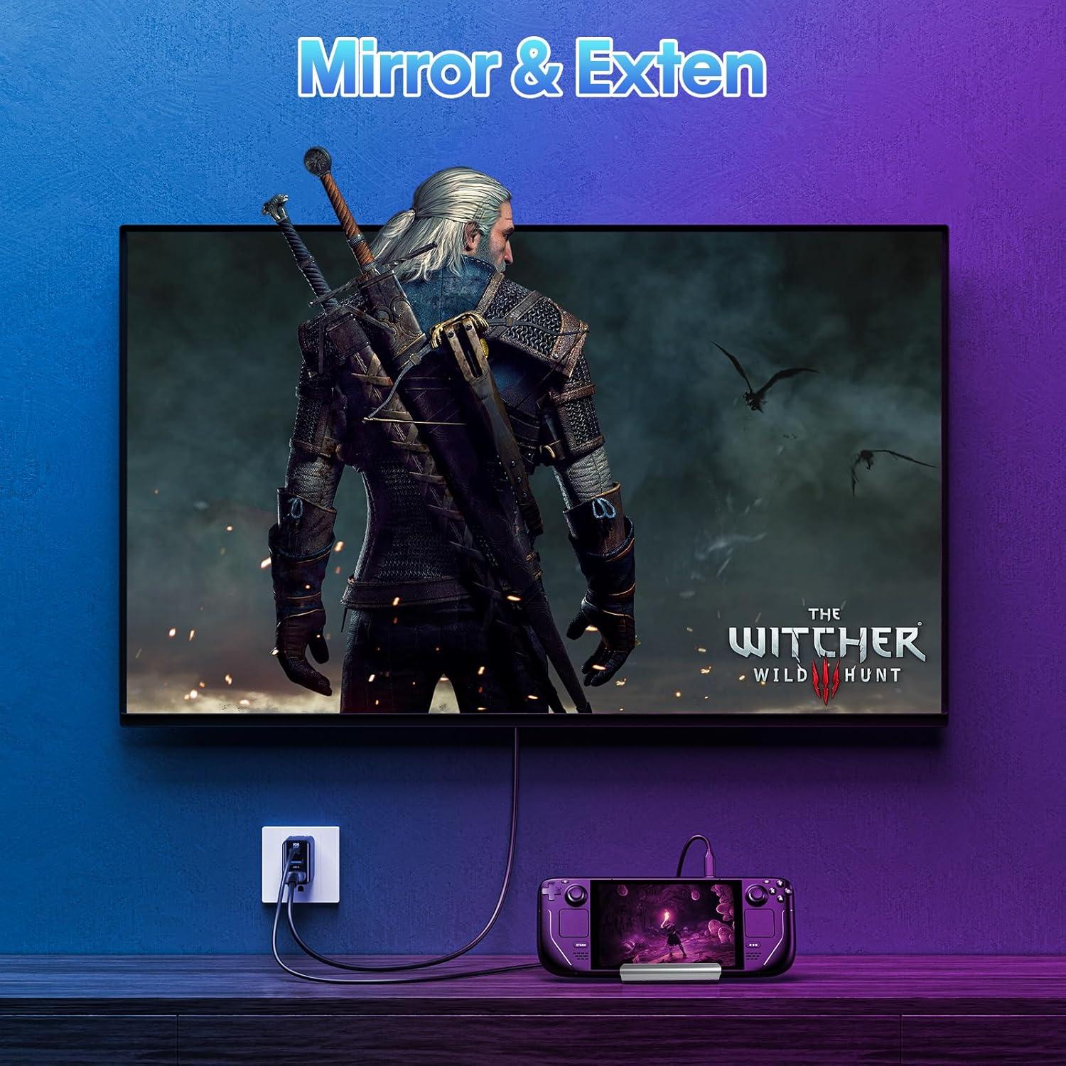 Dock de Acoplamiento B3 para Steam Deck y ROG Ally 6 en 1 HDMI 4K