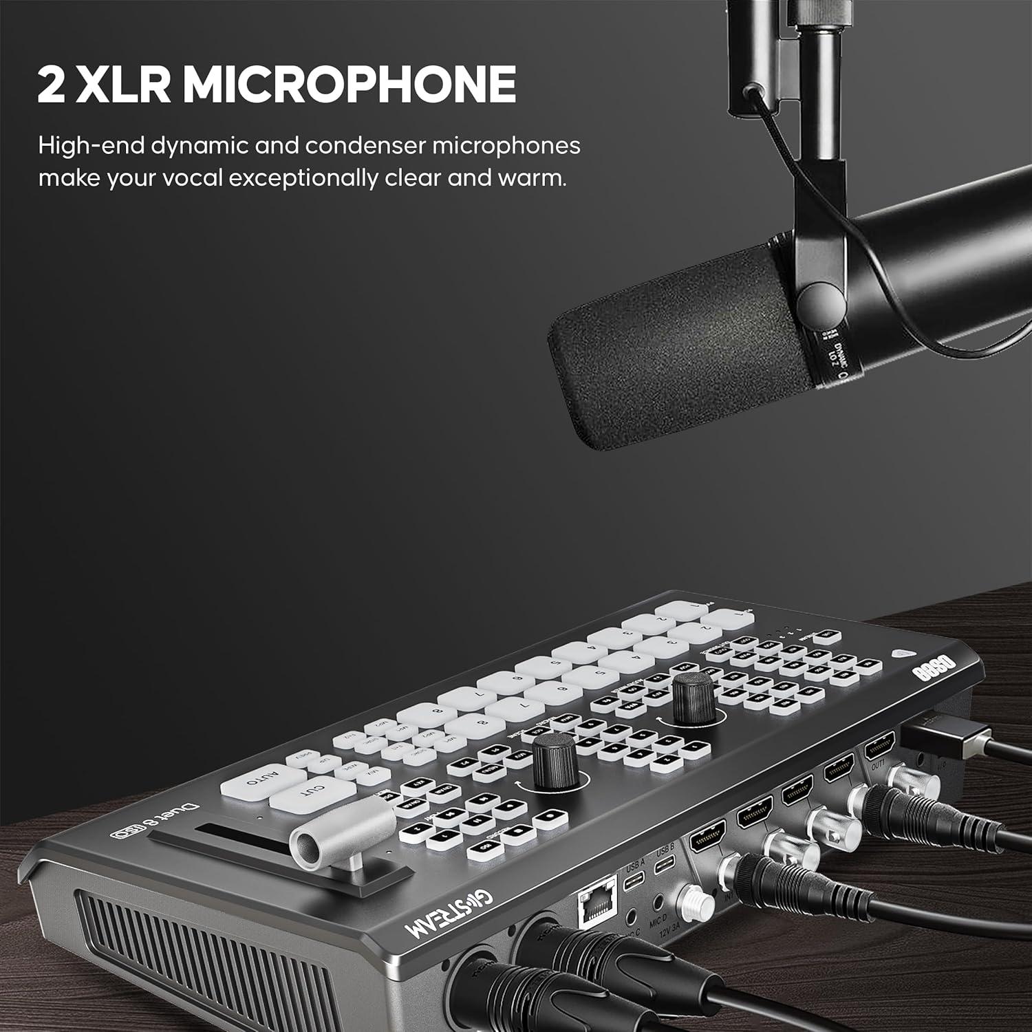 Conmutador de Video Osee GoStream Duet 8 ISO 8 Canales 4K