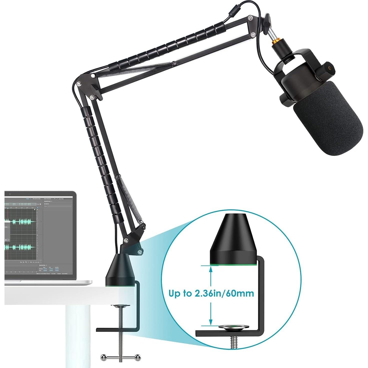 Soporte de Micrófono YOUSHARES para Rode PodMic con Filtro Pop