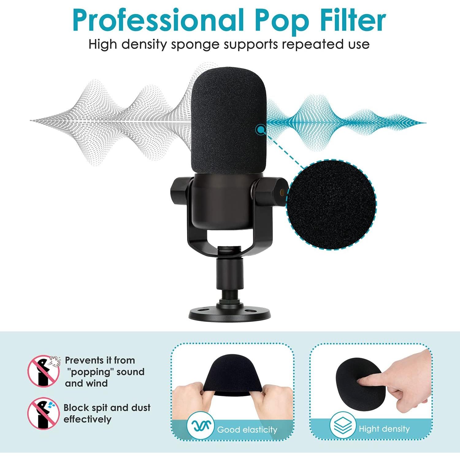 Soporte de Micrófono YOUSHARES para Rode PodMic con Filtro Pop