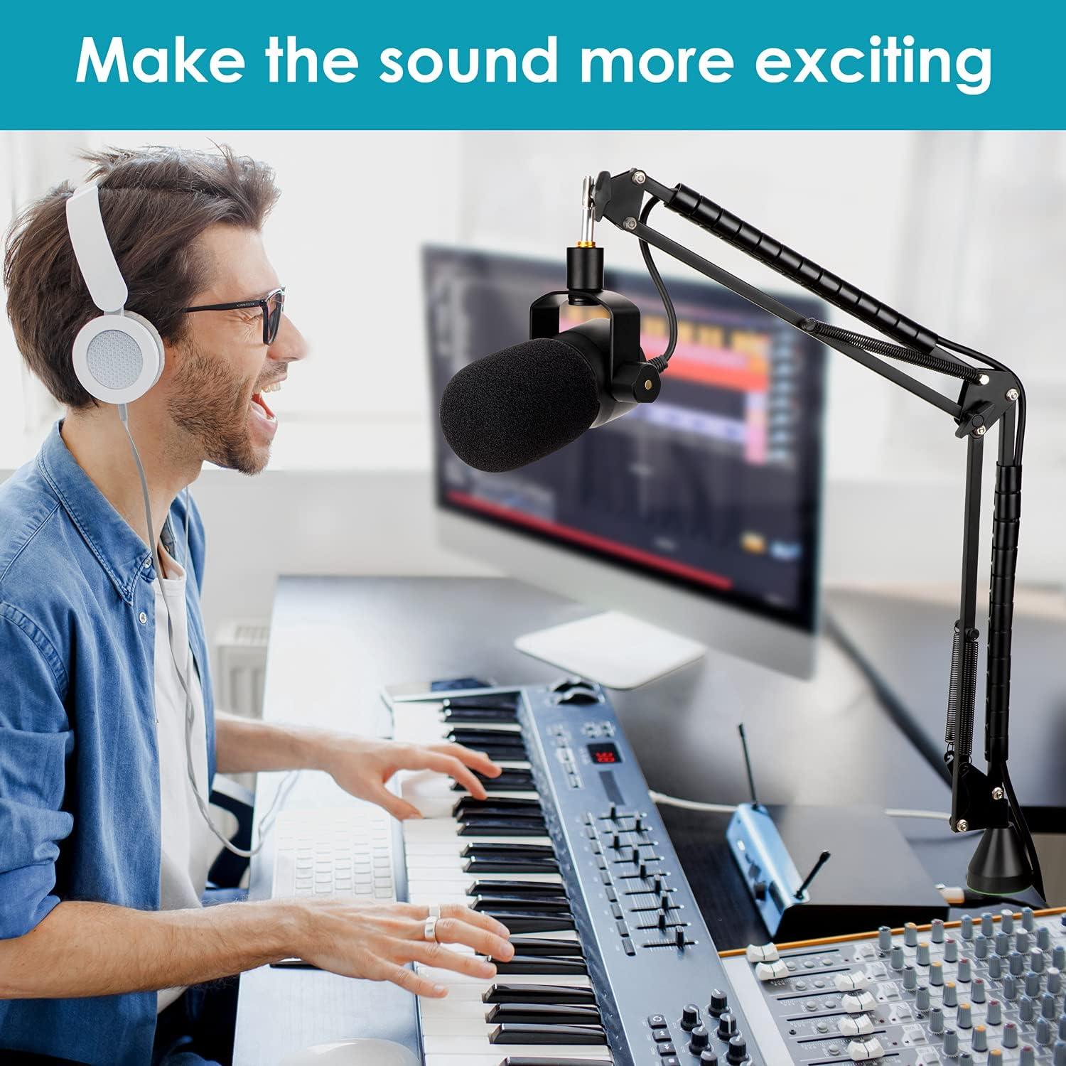 Soporte de Micrófono YOUSHARES para Rode PodMic con Filtro Pop