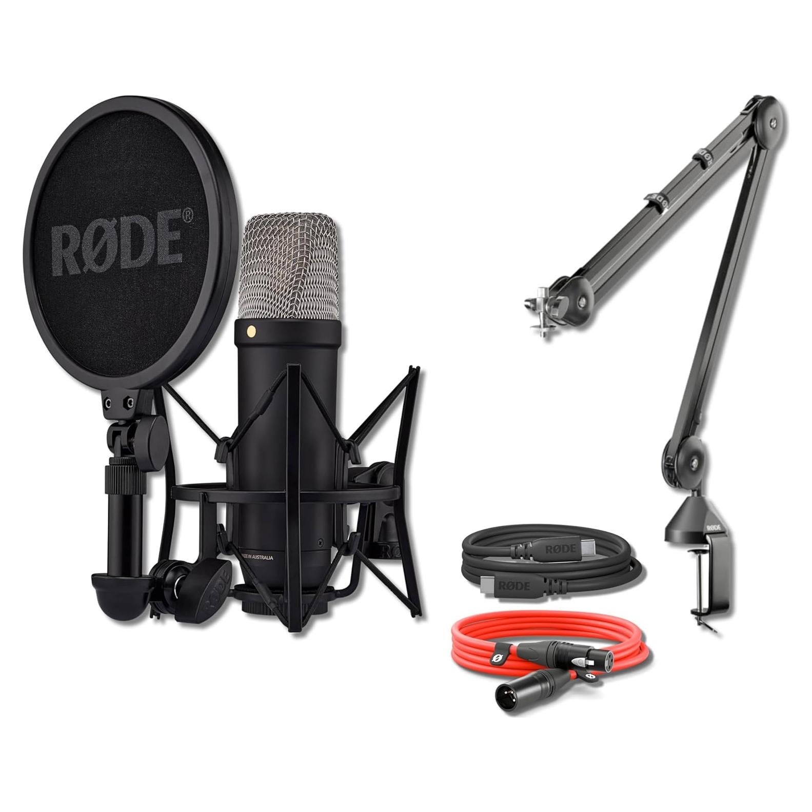 Micrófono de condensador Rode NT1 5ta Generación con brazo PSA1