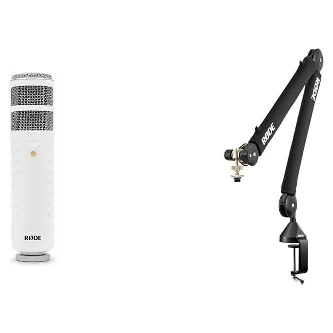 Kit Micrófono USB Rode Podcaster + Brazo PSA1+ Profesional