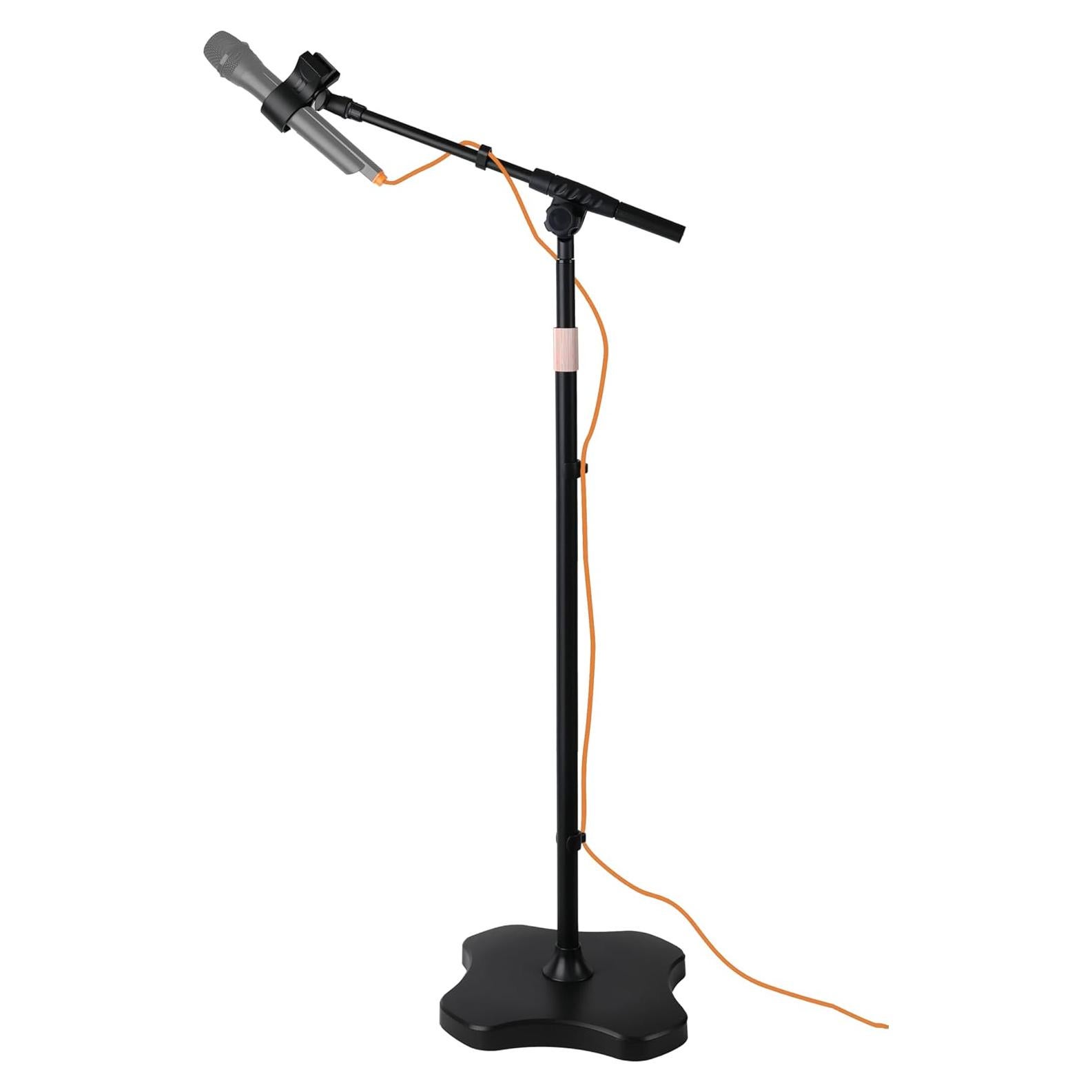 Soporte de Micrófono de Piso Ajustable HC-117-01 Negro