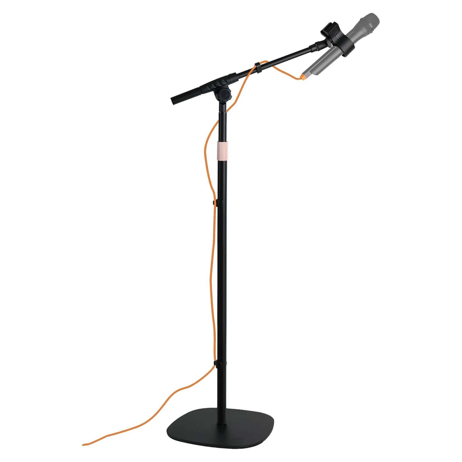 Soporte de Micrófono de Piso Ajustable HC-114-01 Negro