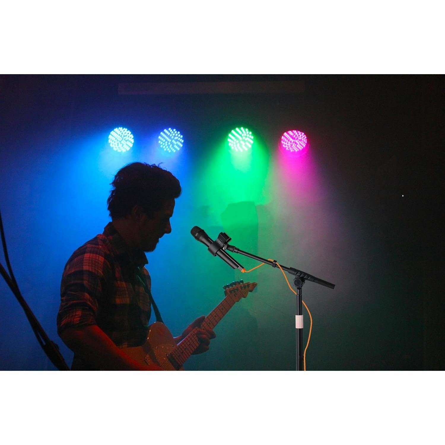 Soporte de Micrófono de Piso Ajustable HC-114-01 Negro