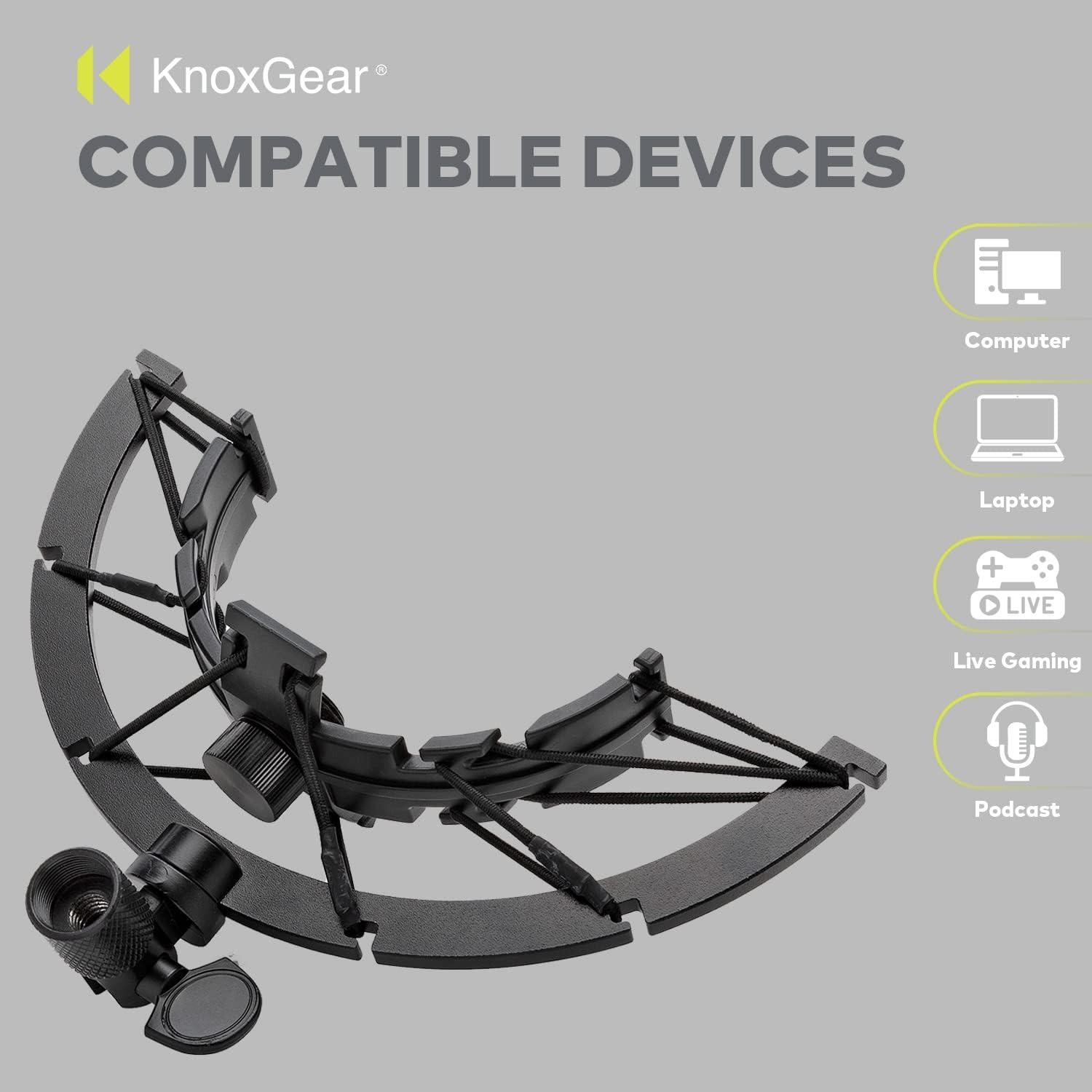 Soporte de Choque Multiusos Knox Gear para Micrófono Blue Snowball