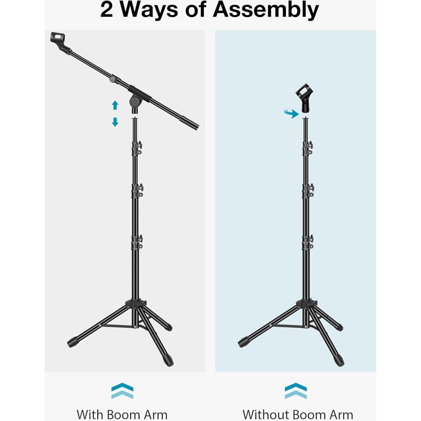 Soporte de Micrófono InnoGear Ajustable con Base Redonda 2.04kg
