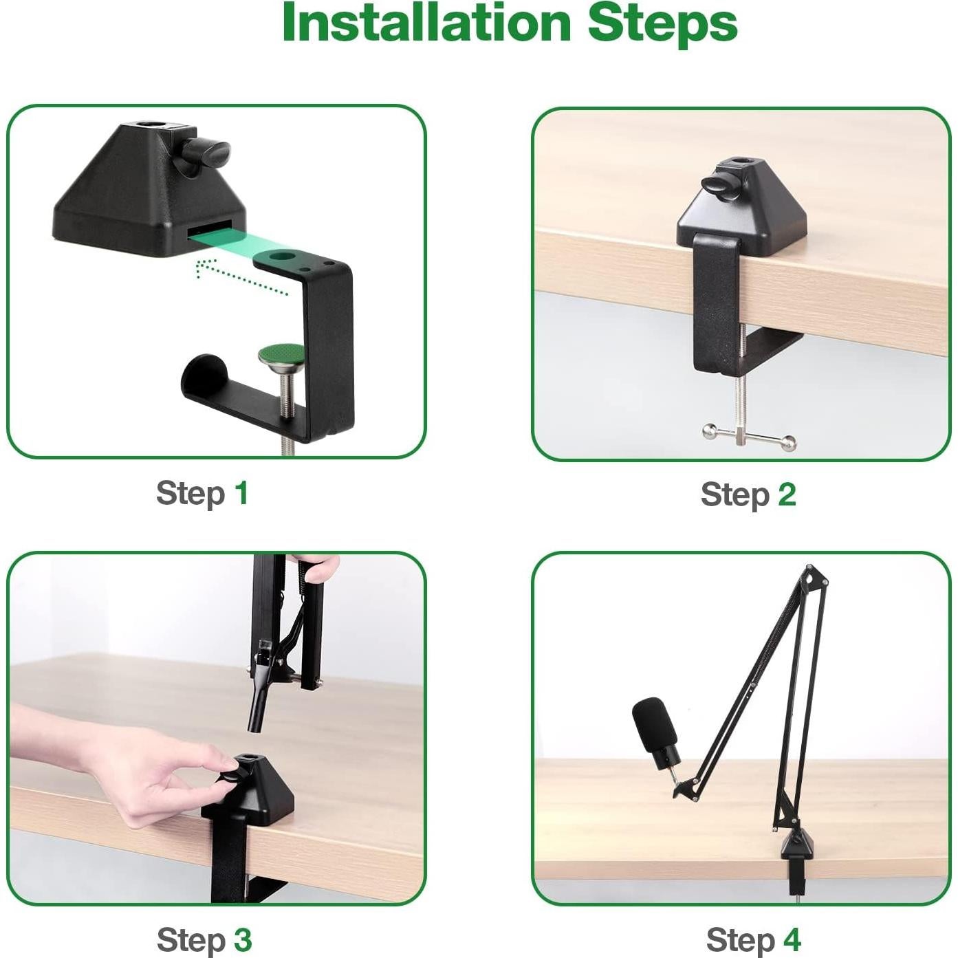 Abrazadera en C de Metal SUNMON para Escritorio 6.2cm